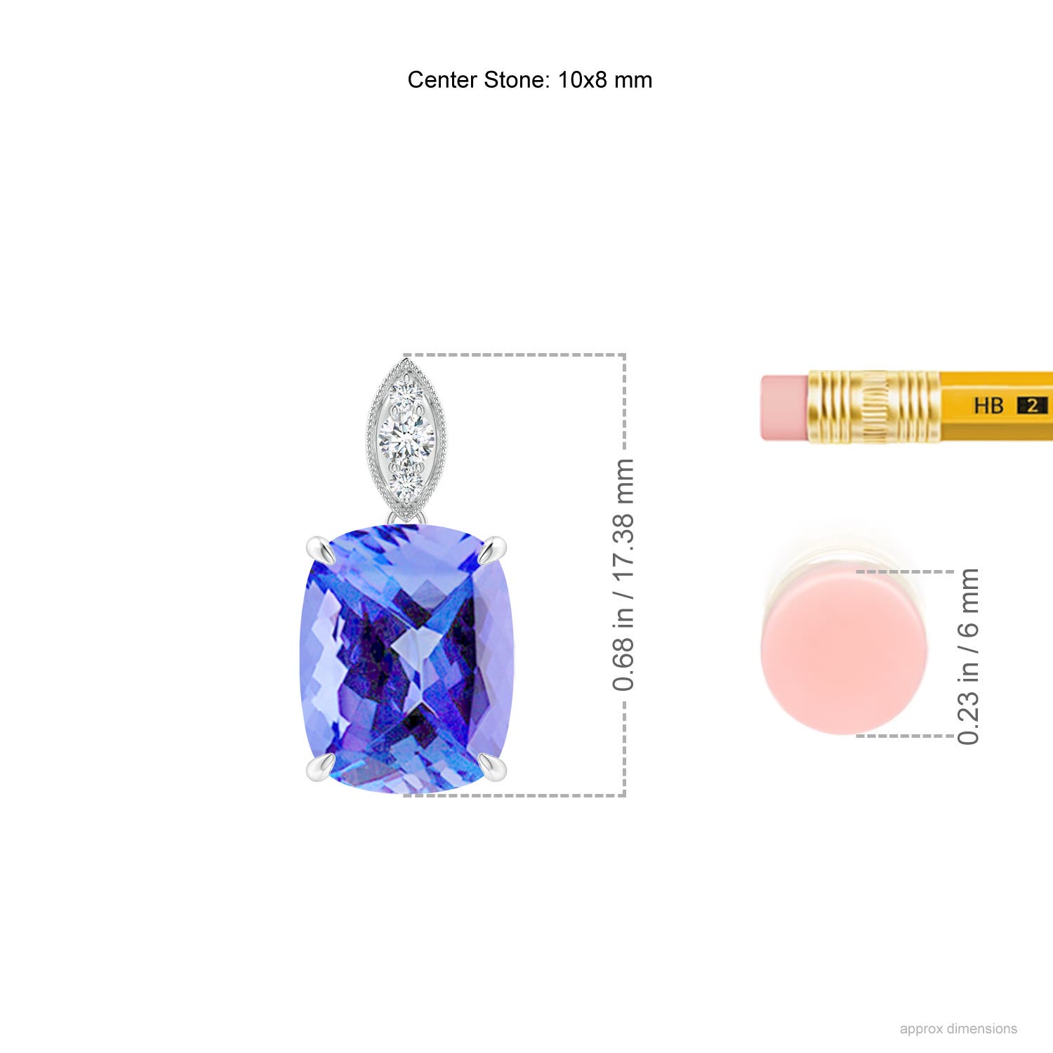 AA - Tanzanite / 2.65 CT / 14 KT White Gold