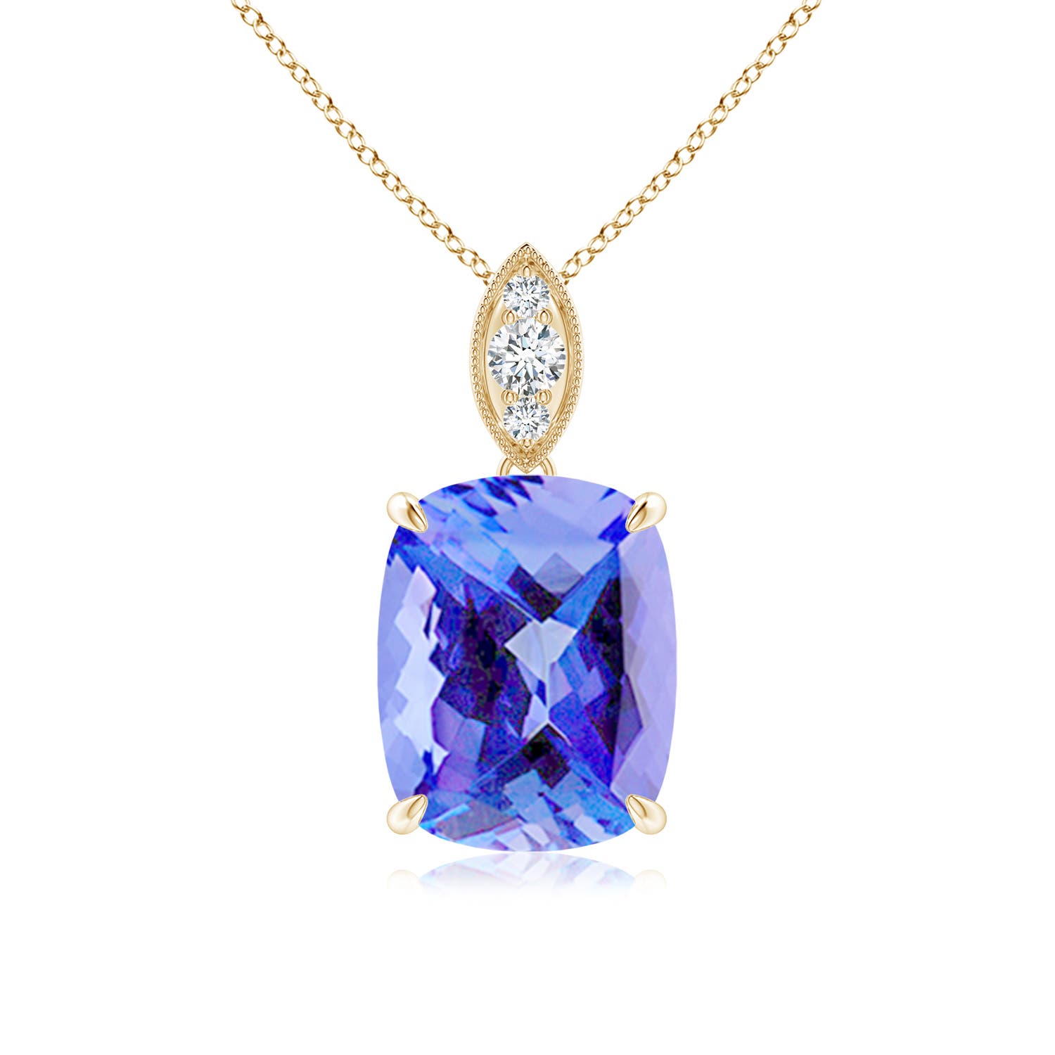 AA - Tanzanite / 2.65 CT / 14 KT Yellow Gold