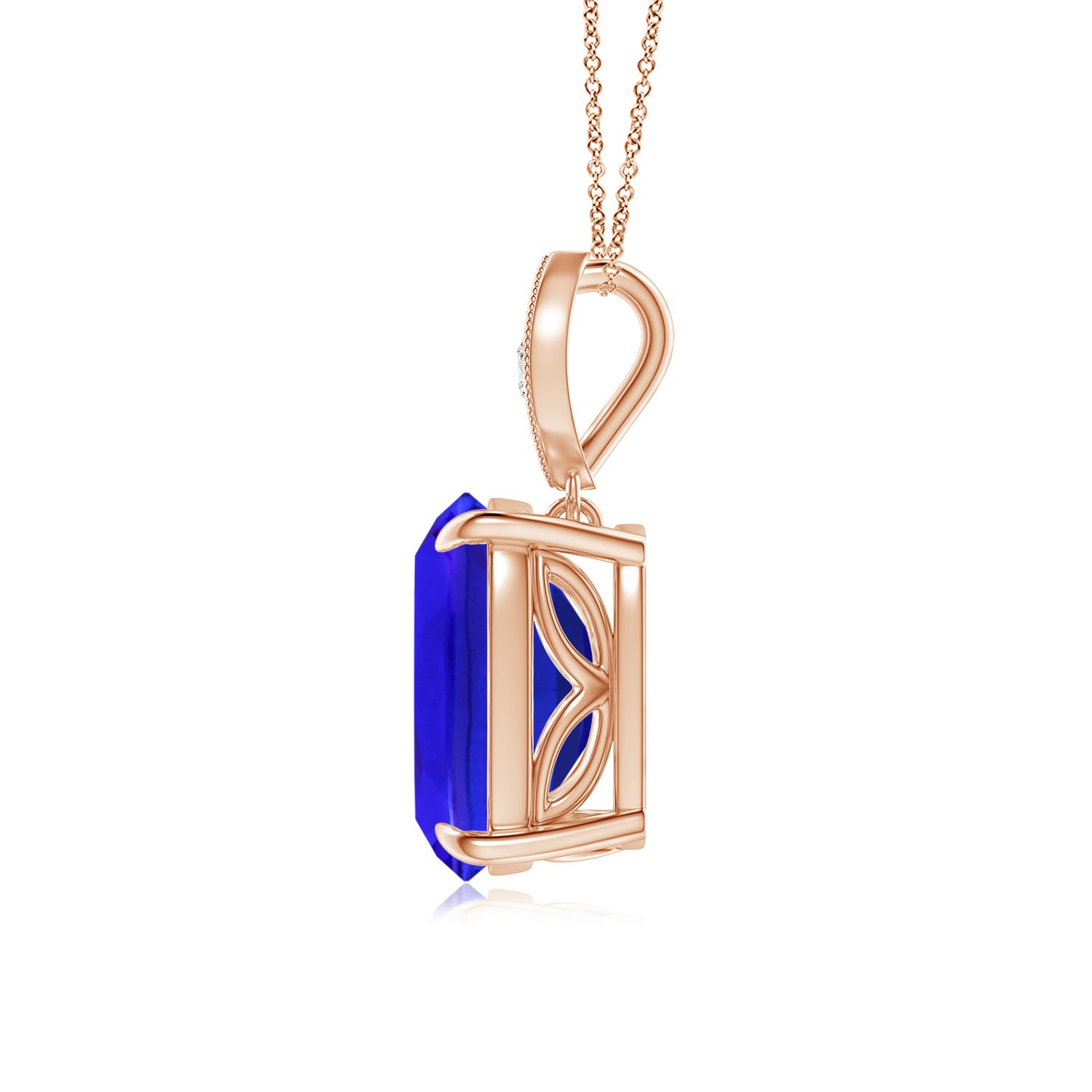 AAA - Tanzanite / 2.65 CT / 14 KT Rose Gold