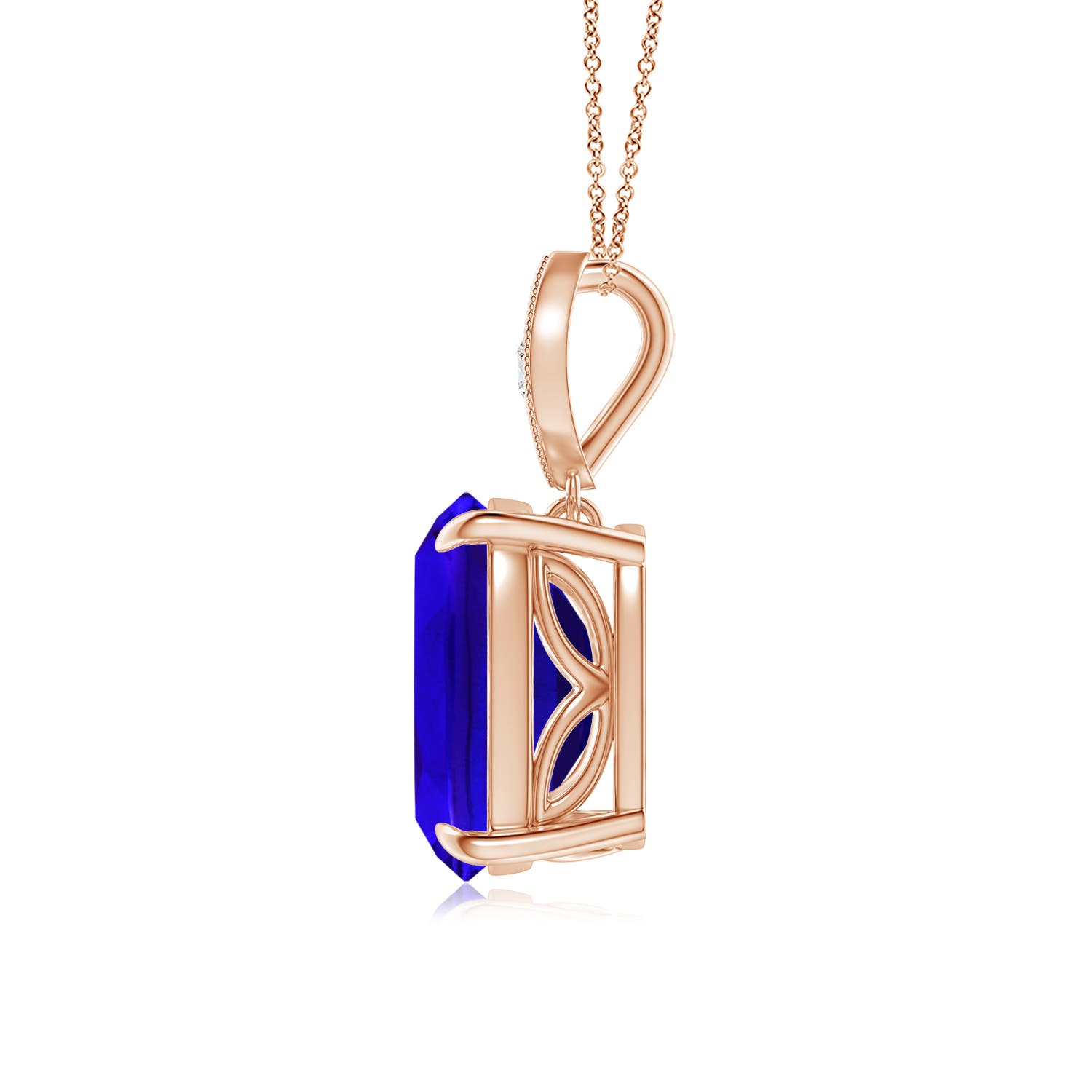 AAAA - Tanzanite / 2.65 CT / 14 KT Rose Gold