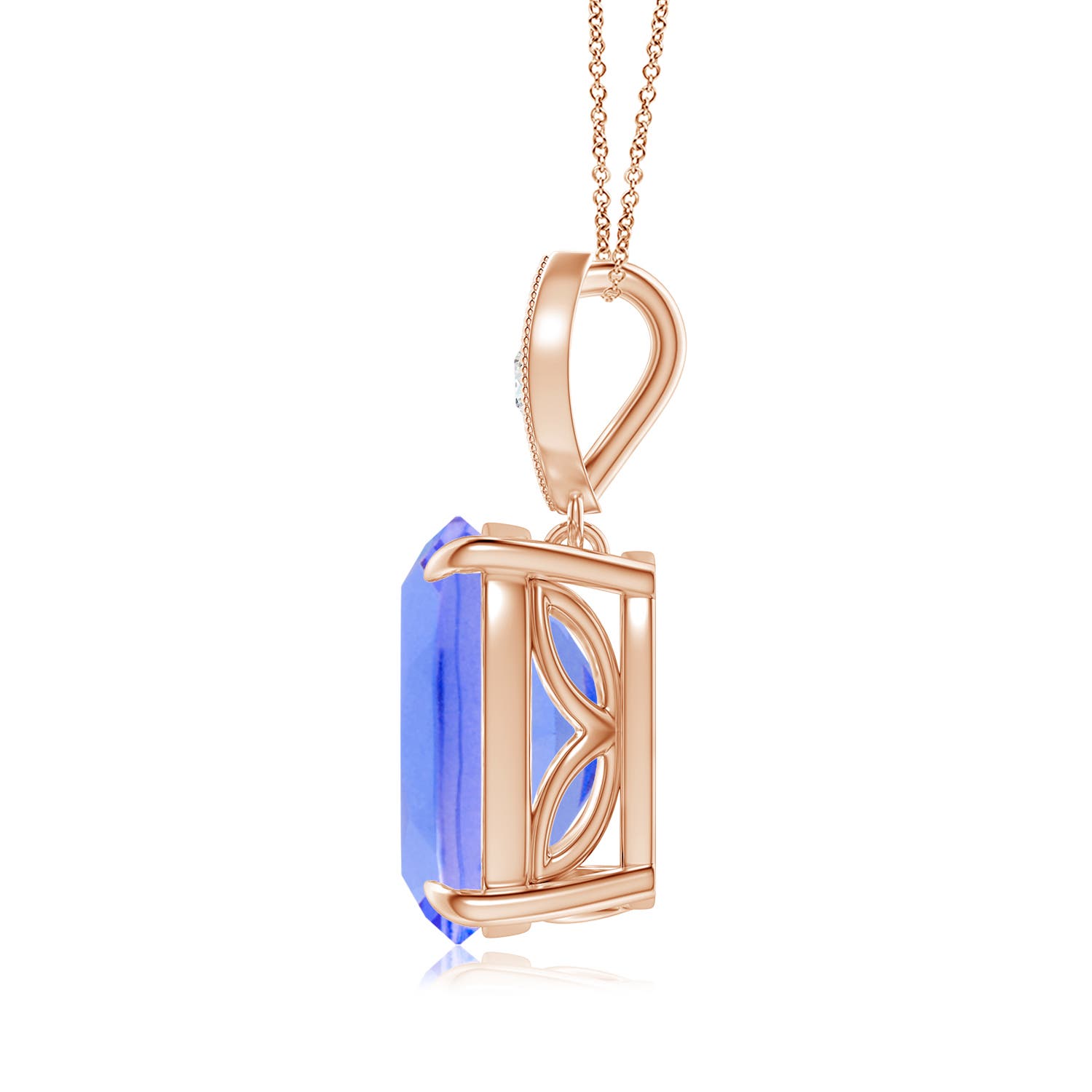 AA - Tanzanite / 3.87 CT / 14 KT Rose Gold