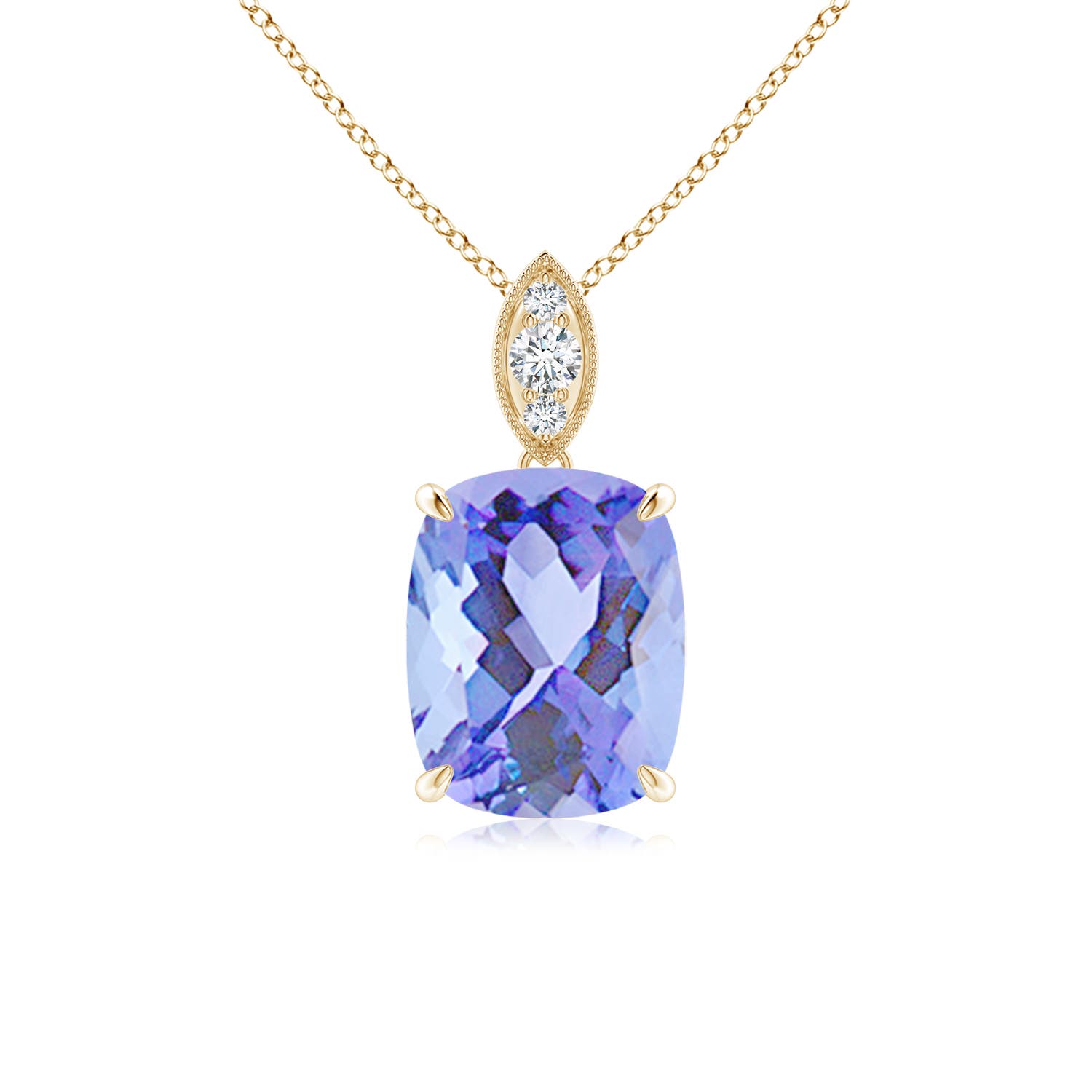 A - Tanzanite / 2.49 CT / 14 KT Yellow Gold