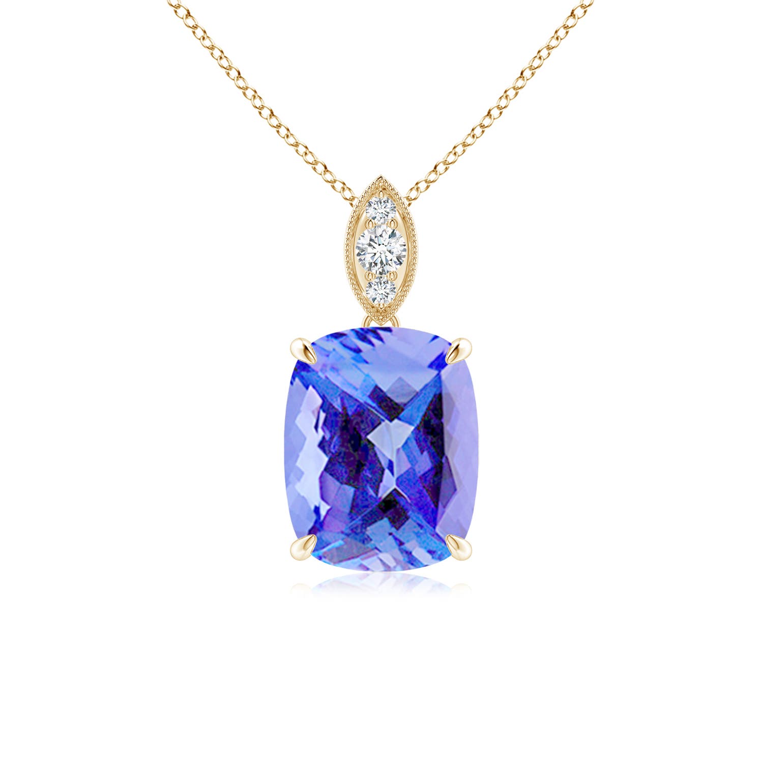 AA - Tanzanite / 2.49 CT / 14 KT Yellow Gold