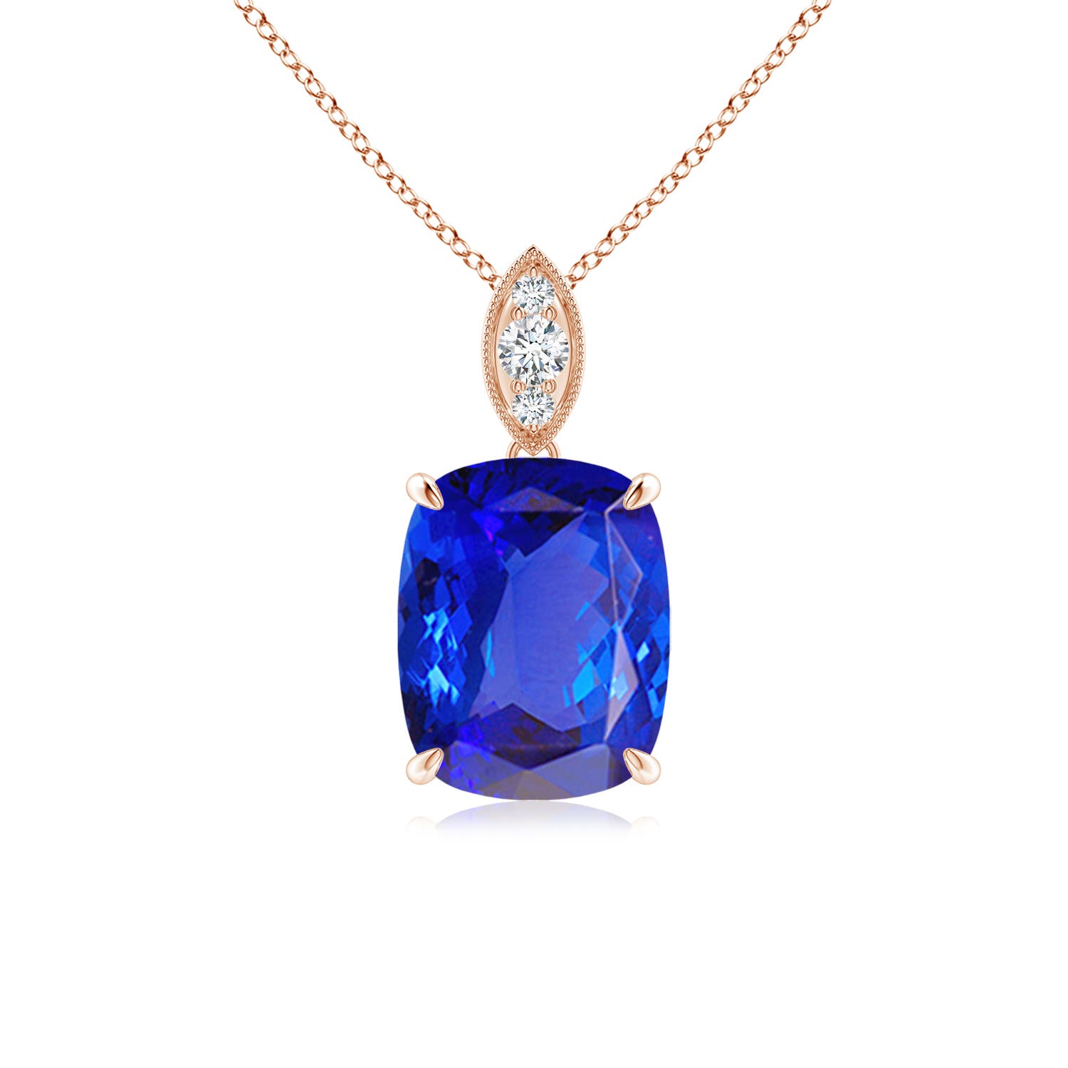 AAA - Tanzanite / 2.49 CT / 14 KT Rose Gold