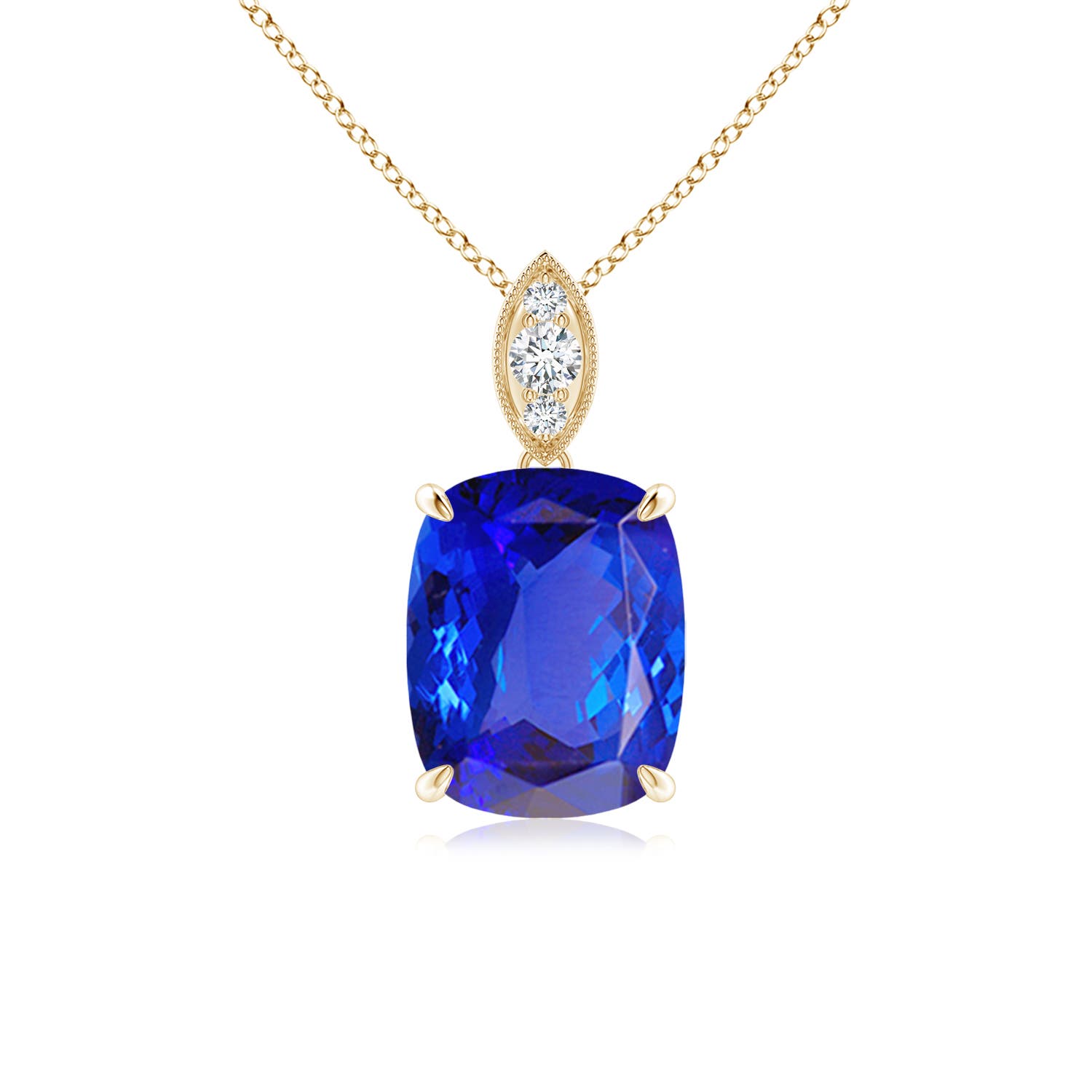 AAA - Tanzanite / 2.49 CT / 14 KT Yellow Gold