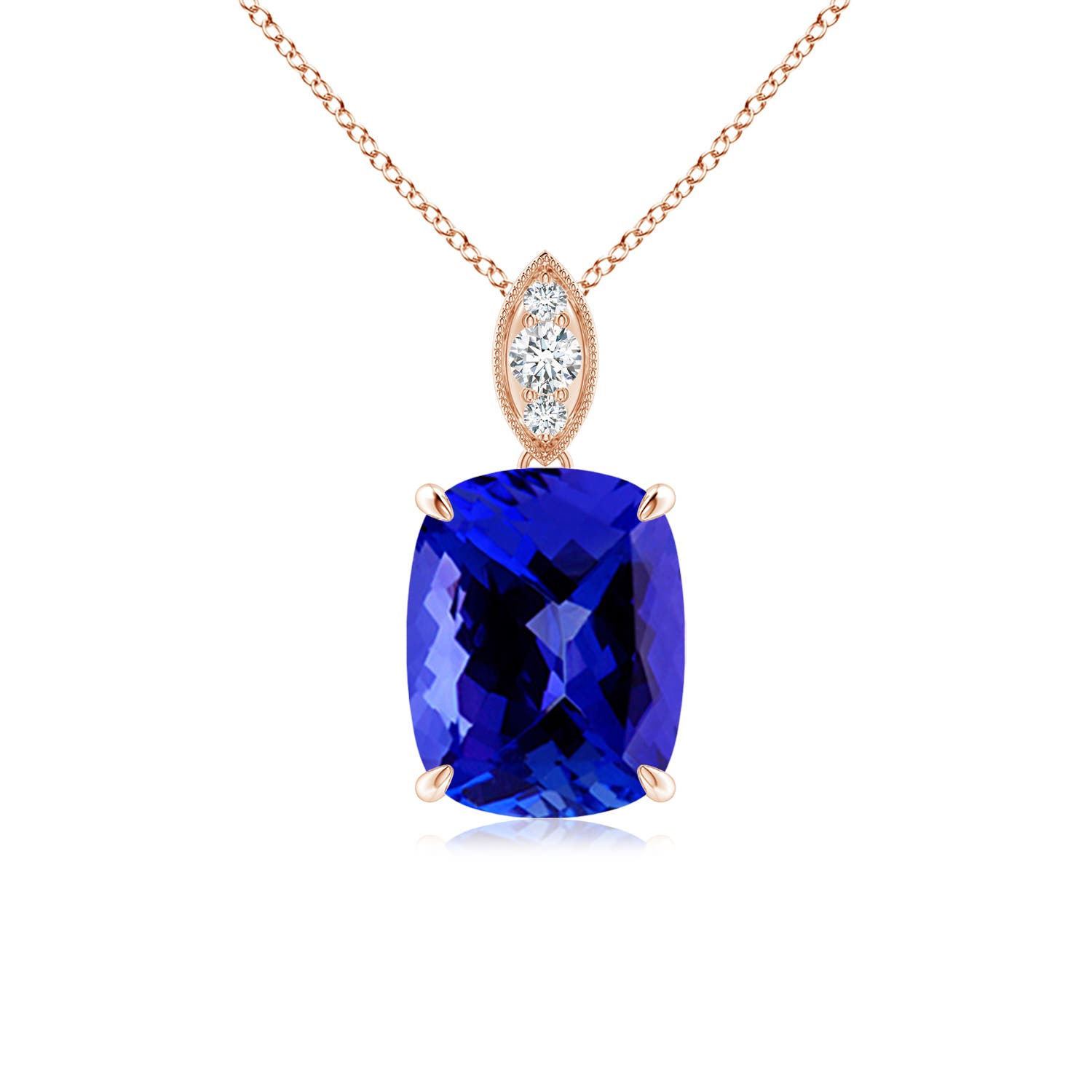 AAAA - Tanzanite / 2.49 CT / 14 KT Rose Gold