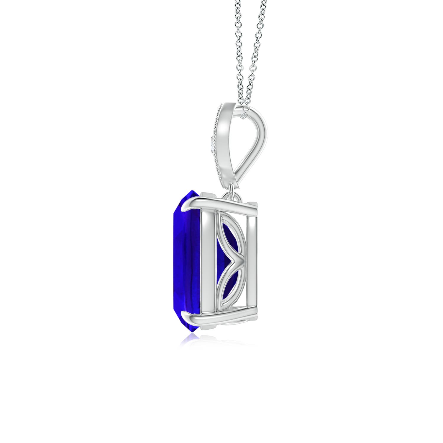 AAAA - Tanzanite / 2.49 CT / 14 KT White Gold