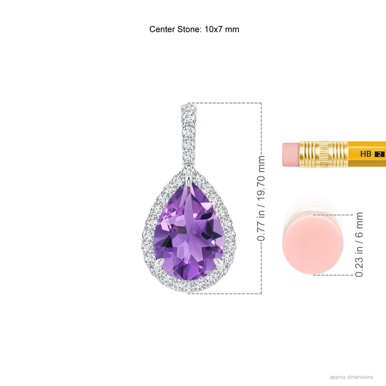 AA - Amethyst / 1.78 CT / 14 KT White Gold