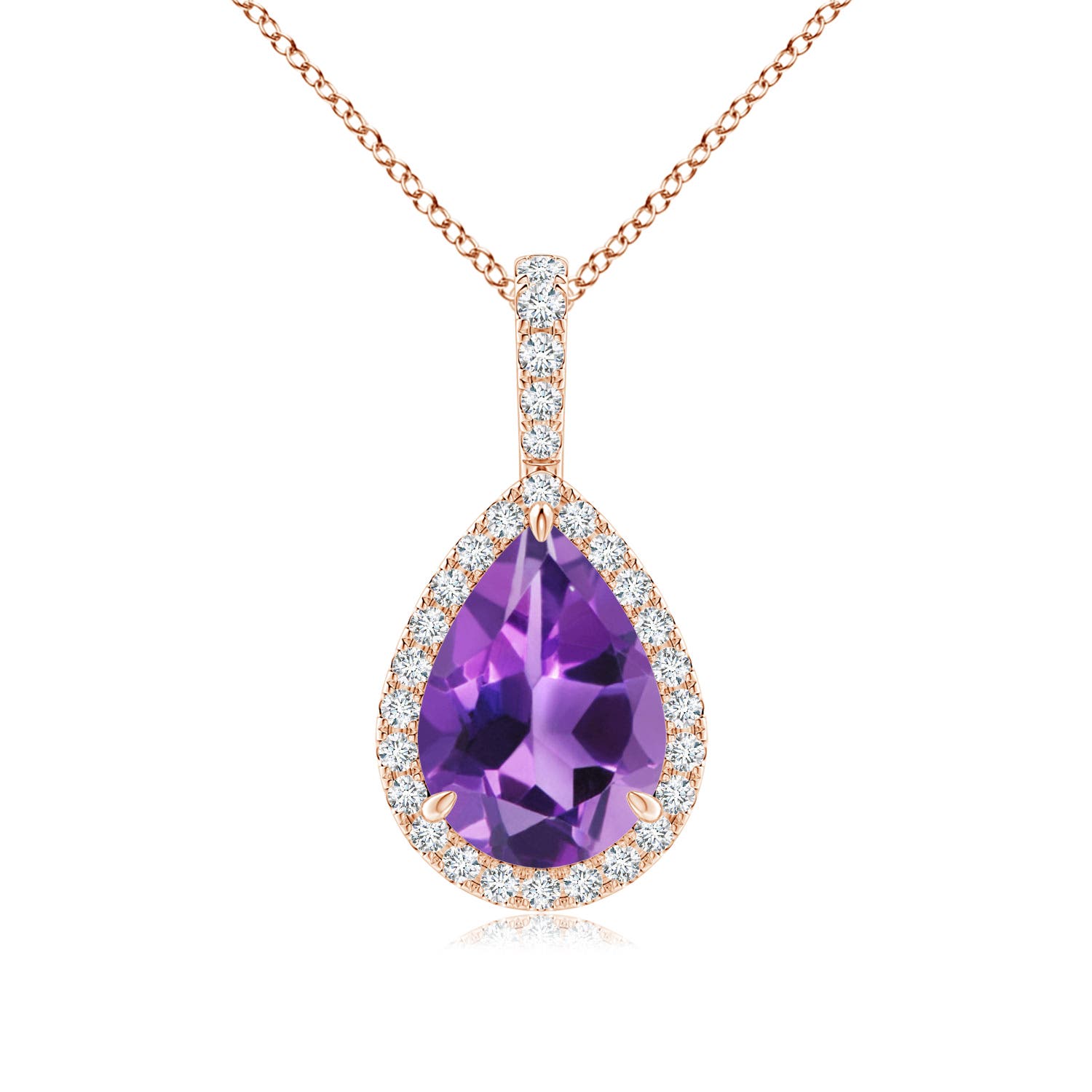 AAA - Amethyst / 1.78 CT / 14 KT Rose Gold