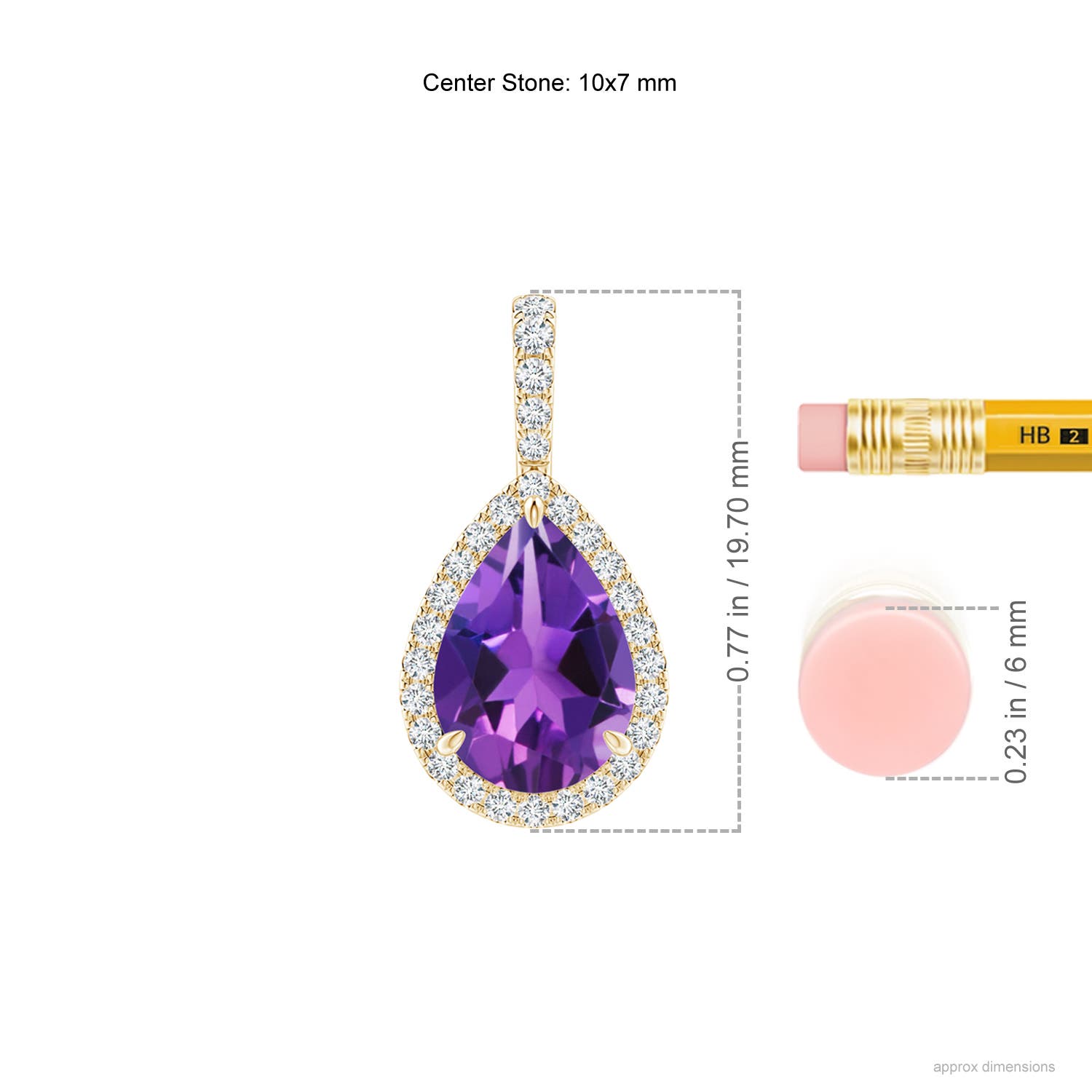 AAAA - Amethyst / 1.78 CT / 14 KT Yellow Gold