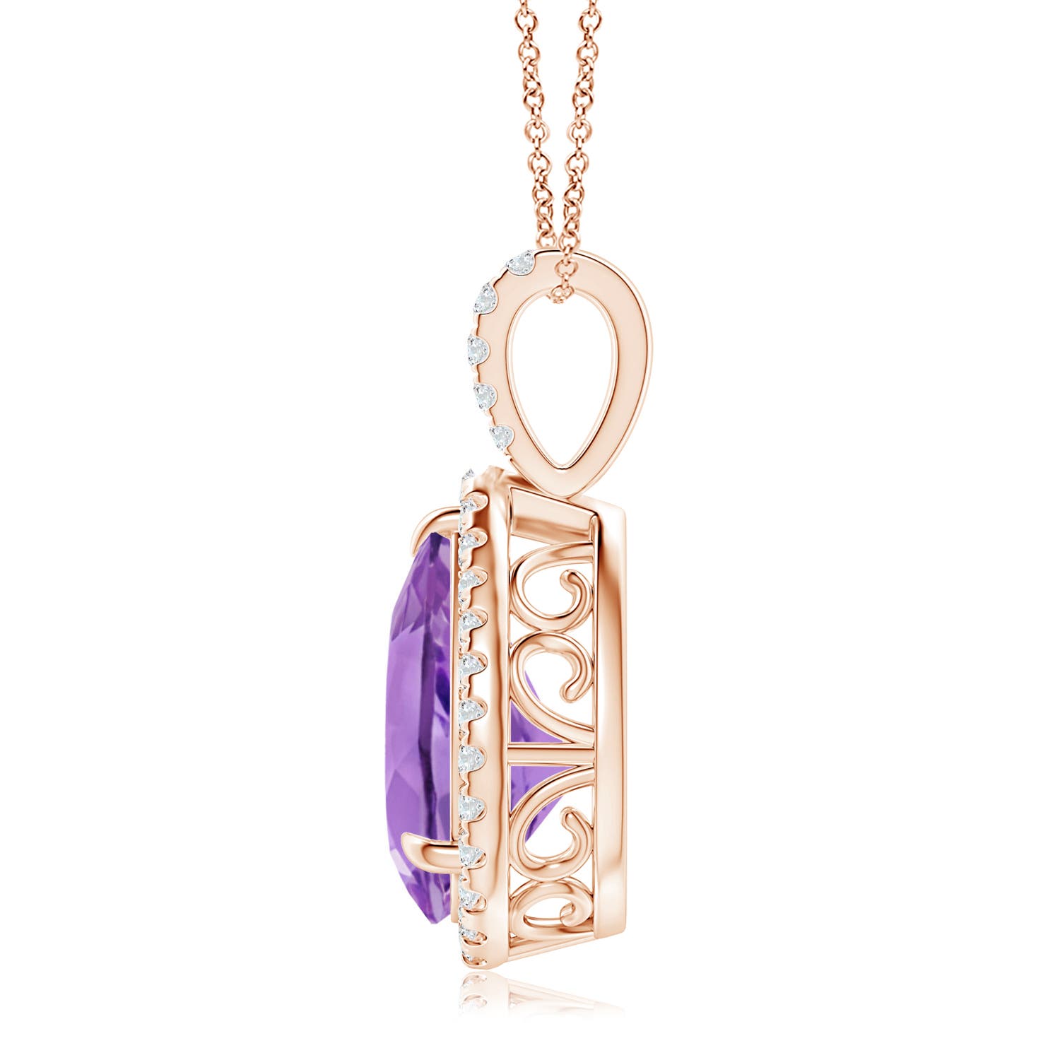 A - Amethyst / 2.85 CT / 14 KT Rose Gold