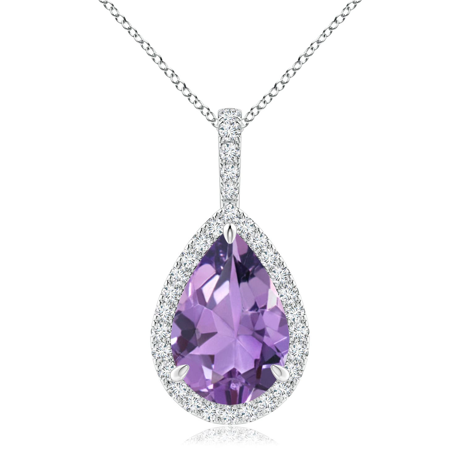 A - Amethyst / 2.85 CT / 14 KT White Gold