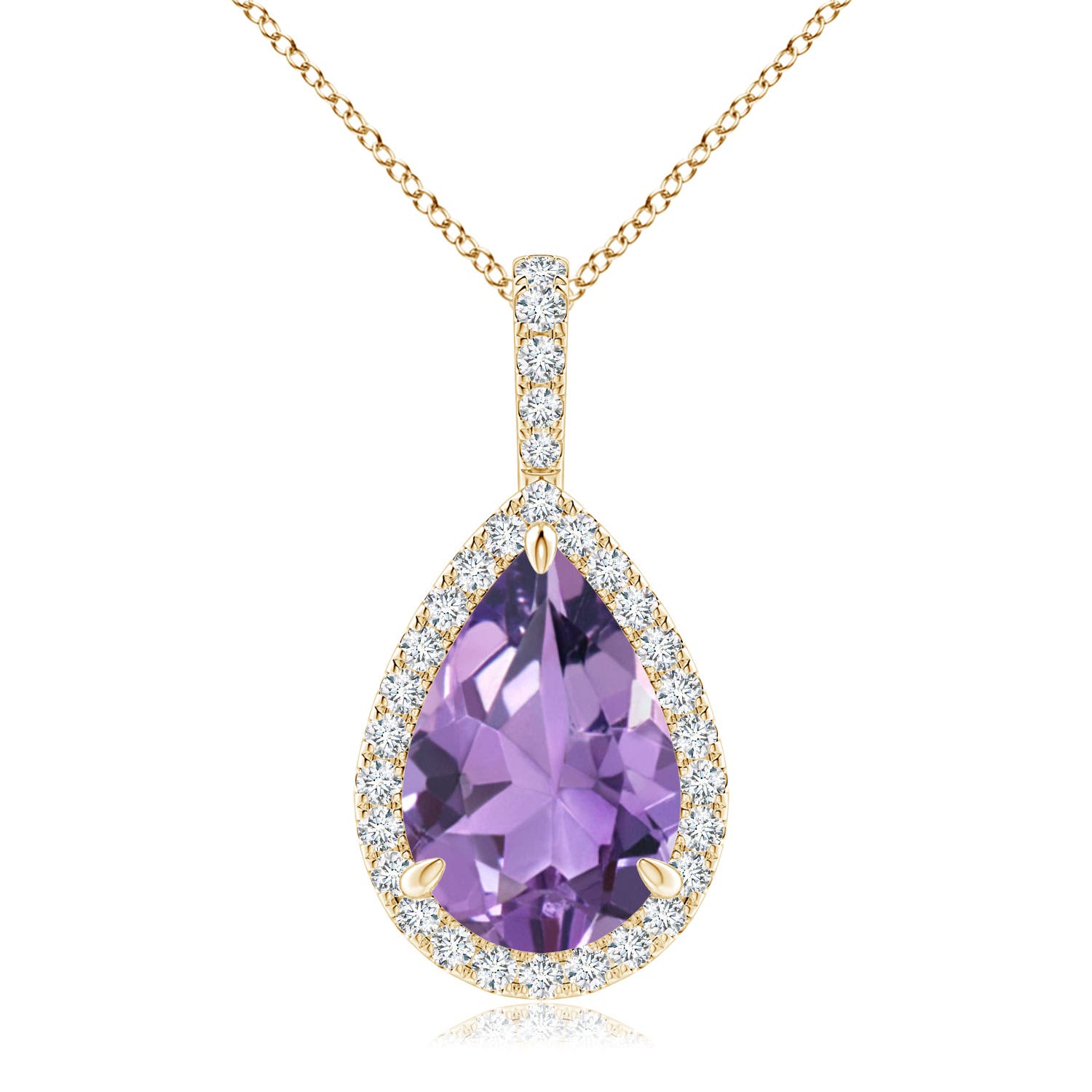 A - Amethyst / 2.85 CT / 14 KT Yellow Gold
