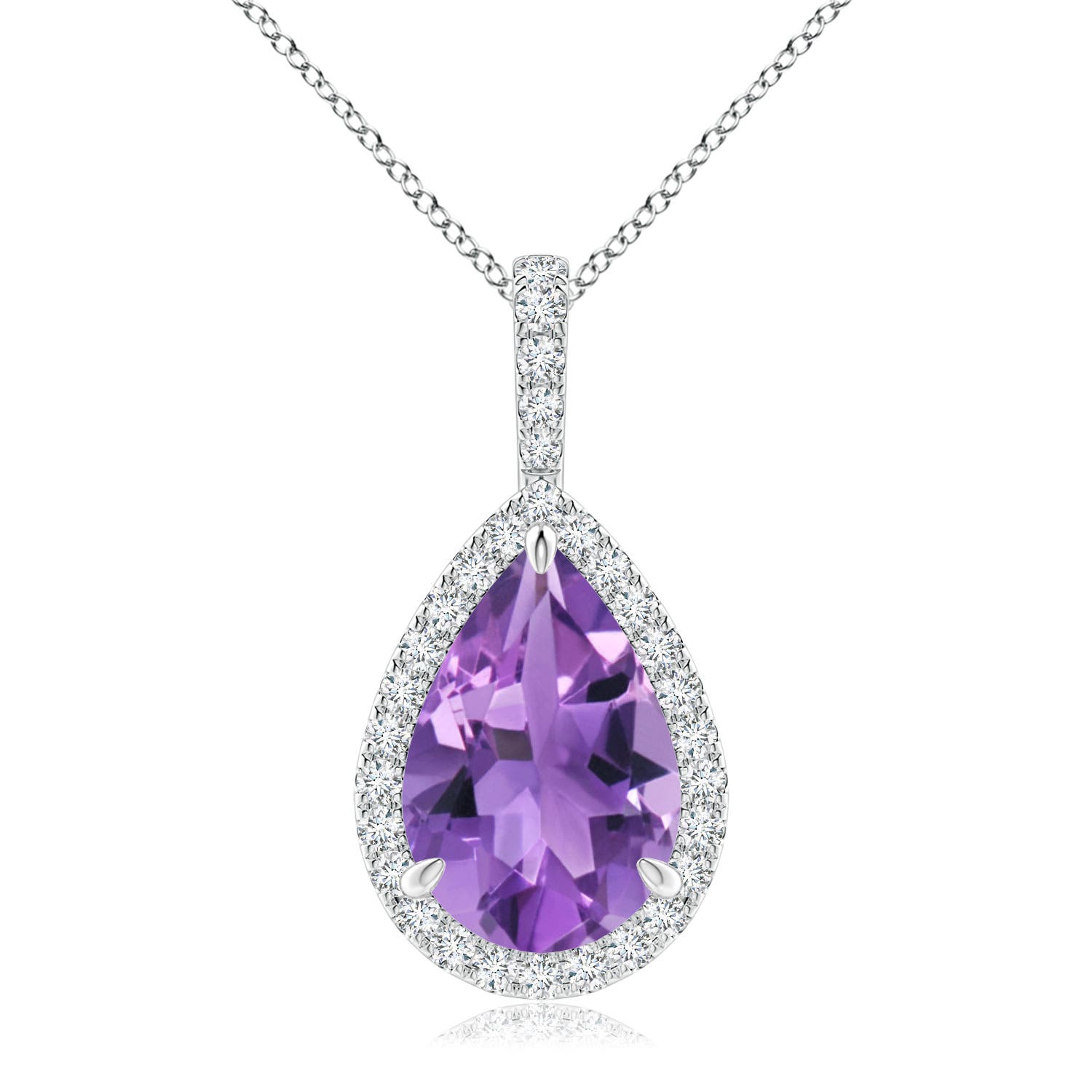AA - Amethyst / 2.85 CT / 14 KT White Gold