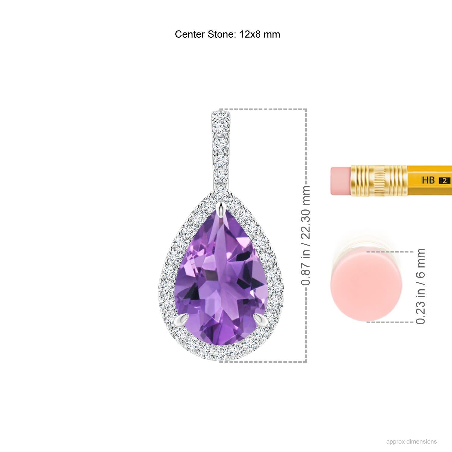 AA - Amethyst / 2.85 CT / 14 KT White Gold