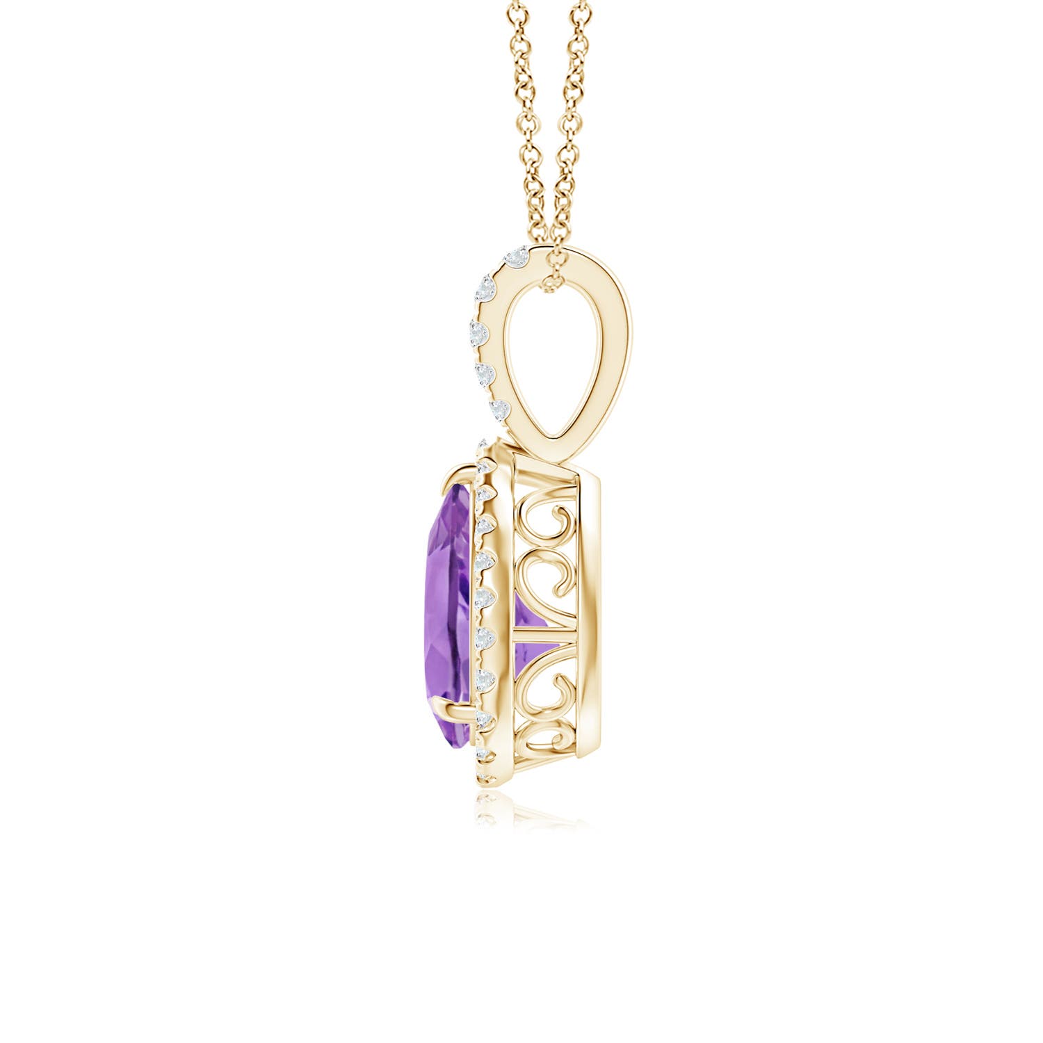 A - Amethyst / 1.15 CT / 14 KT Yellow Gold