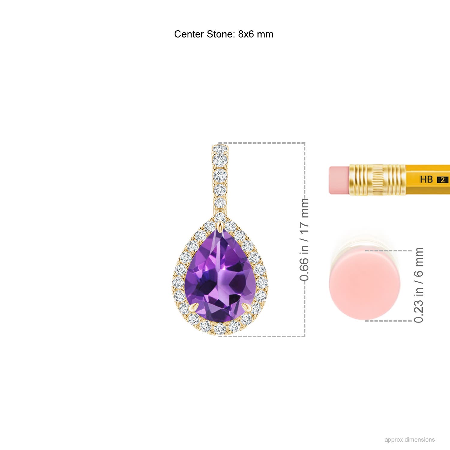 AAA - Amethyst / 1.15 CT / 14 KT Yellow Gold