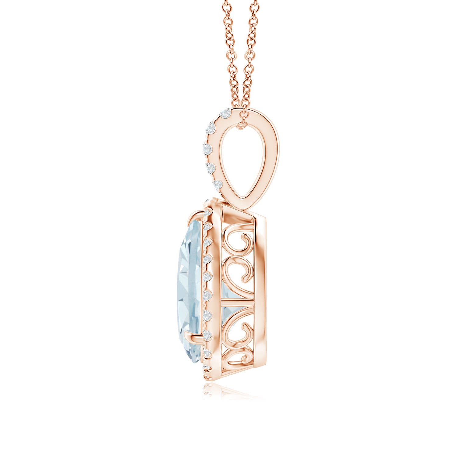 A - Aquamarine / 1.78 CT / 14 KT Rose Gold