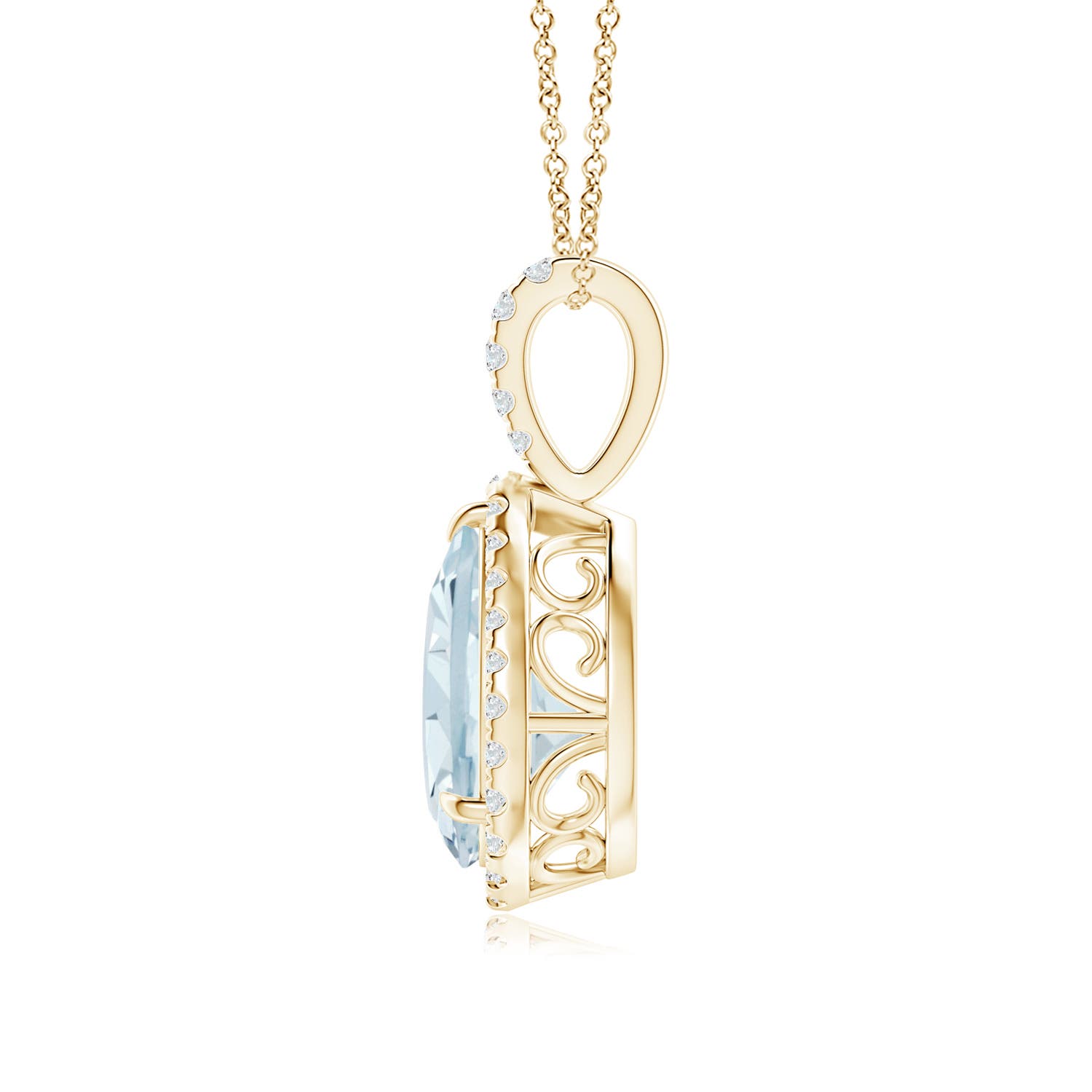 A - Aquamarine / 1.78 CT / 14 KT Yellow Gold