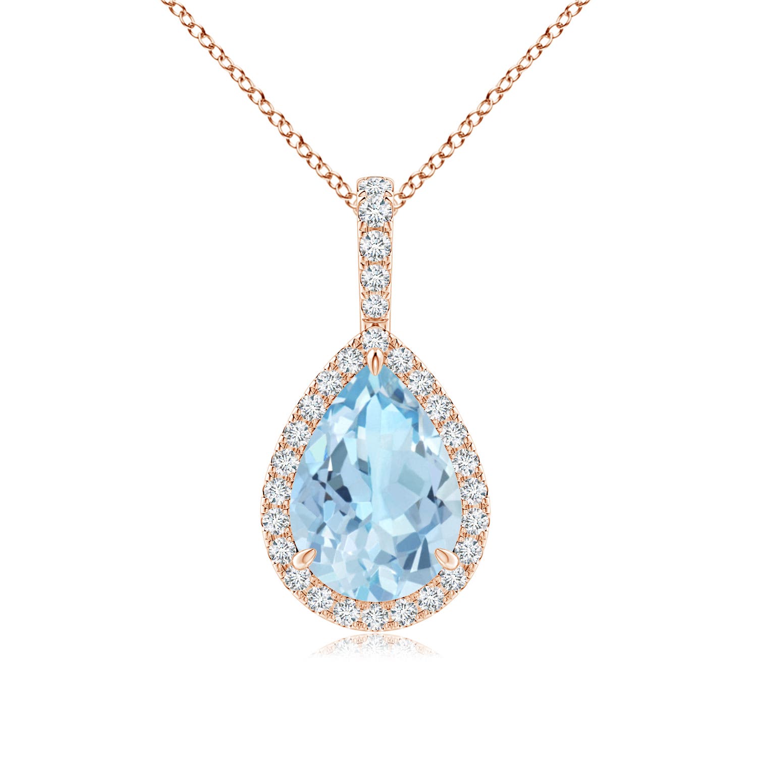 AAA - Aquamarine / 1.78 CT / 14 KT Rose Gold