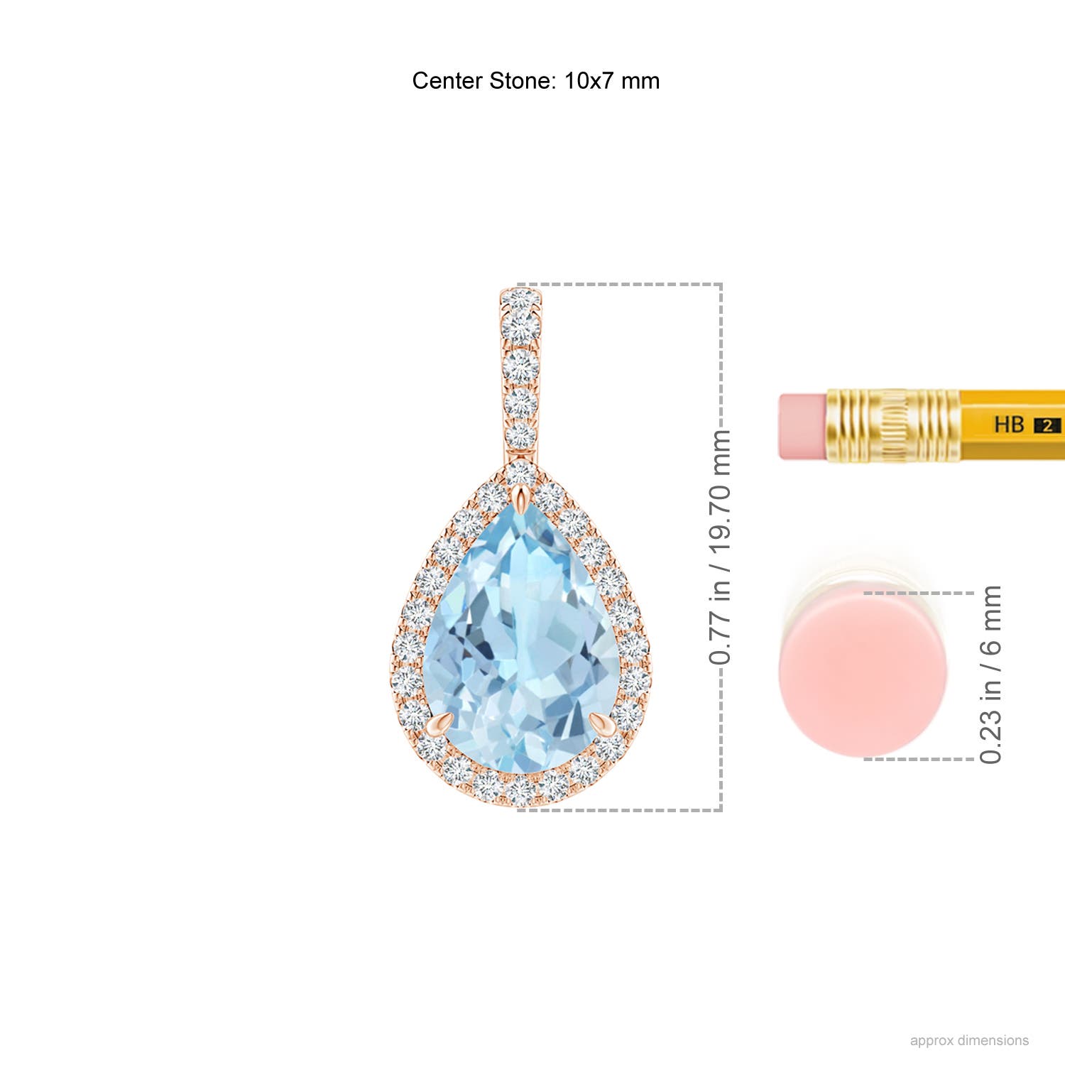 AAA - Aquamarine / 1.78 CT / 14 KT Rose Gold