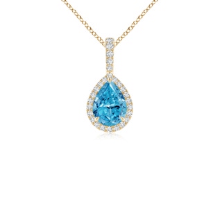 Pear Fancy Intense, VS2 Blue Diamond