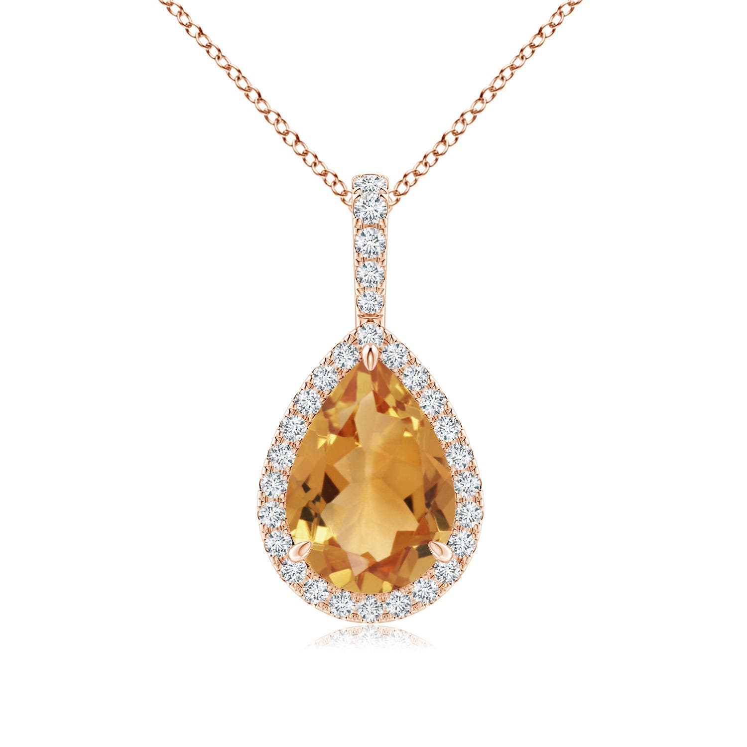 A - Citrine / 2.08 CT / 14 KT Rose Gold