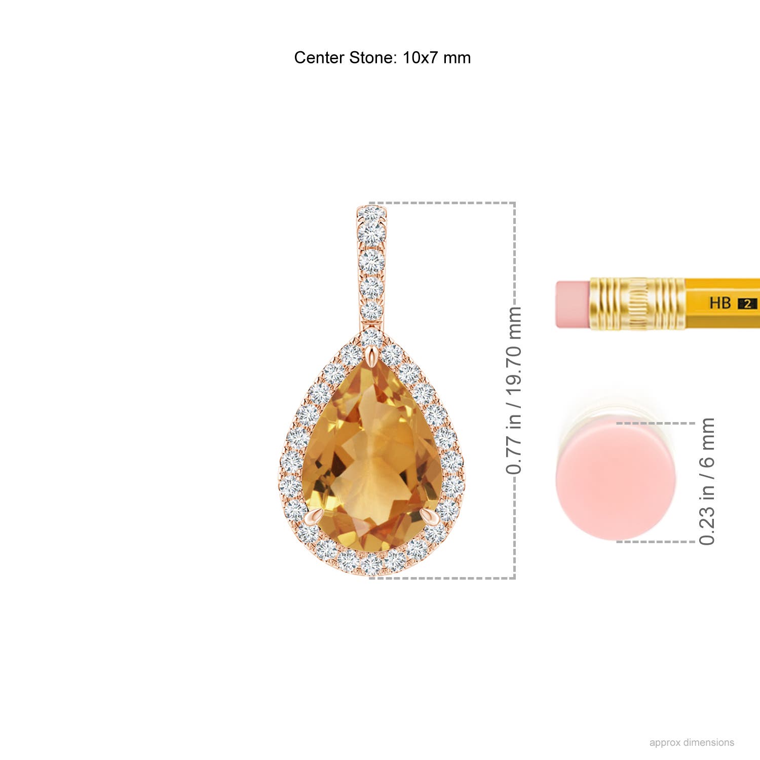 A - Citrine / 2.08 CT / 14 KT Rose Gold