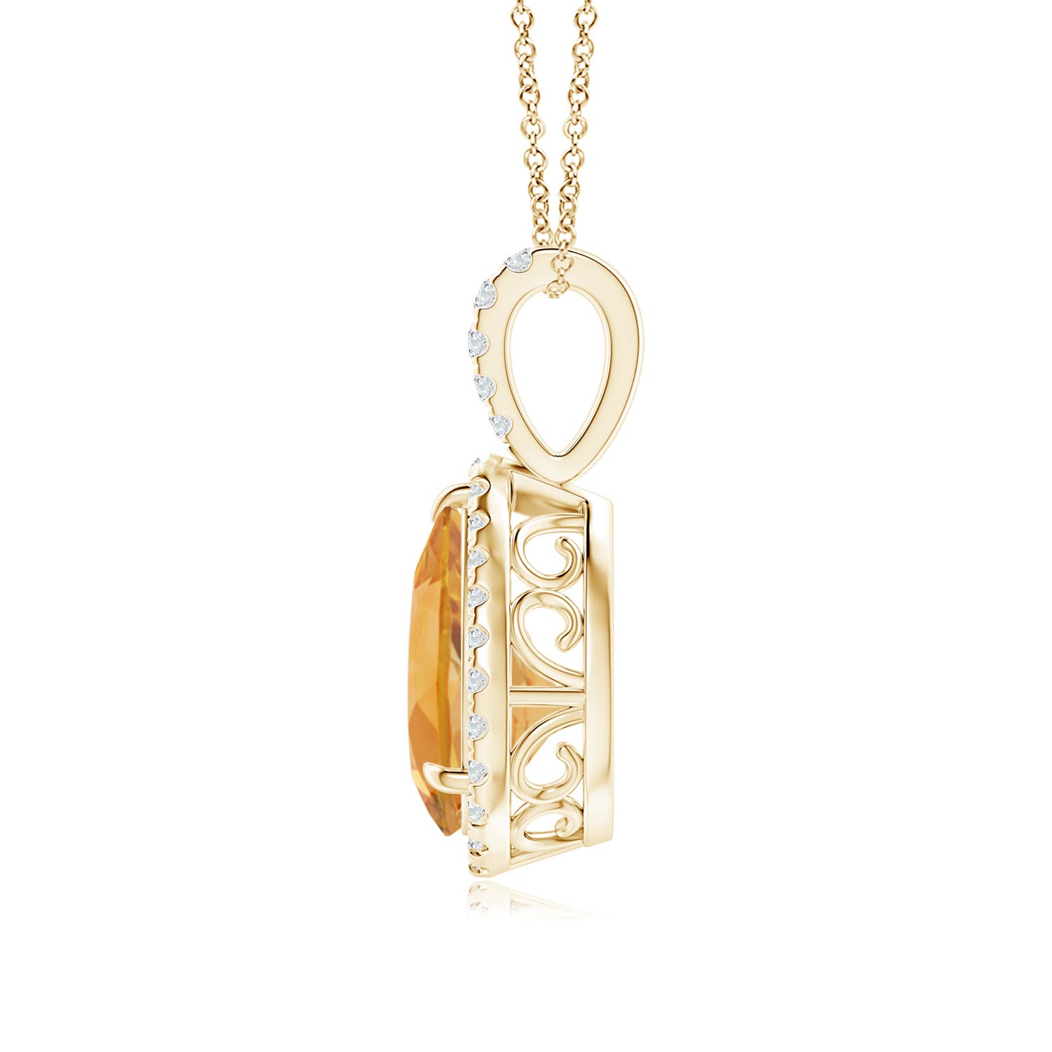 A - Citrine / 2.08 CT / 14 KT Yellow Gold