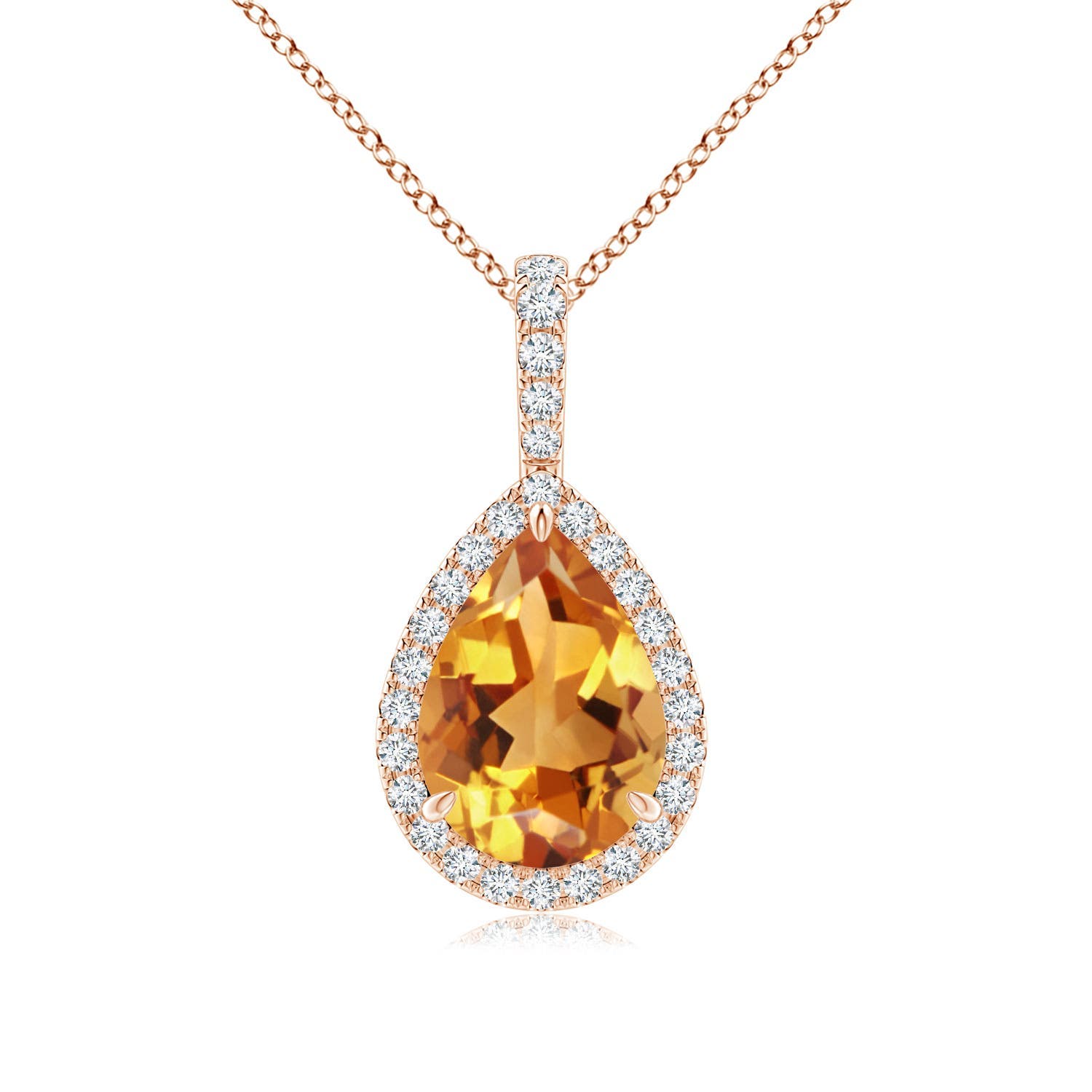 AA - Citrine / 2.08 CT / 14 KT Rose Gold