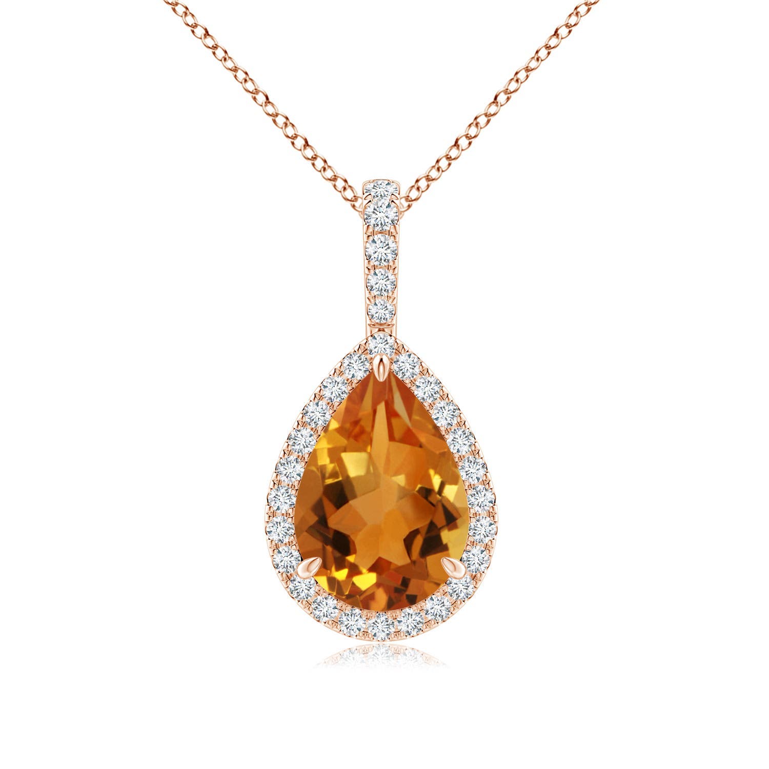 AAA - Citrine / 2.08 CT / 14 KT Rose Gold