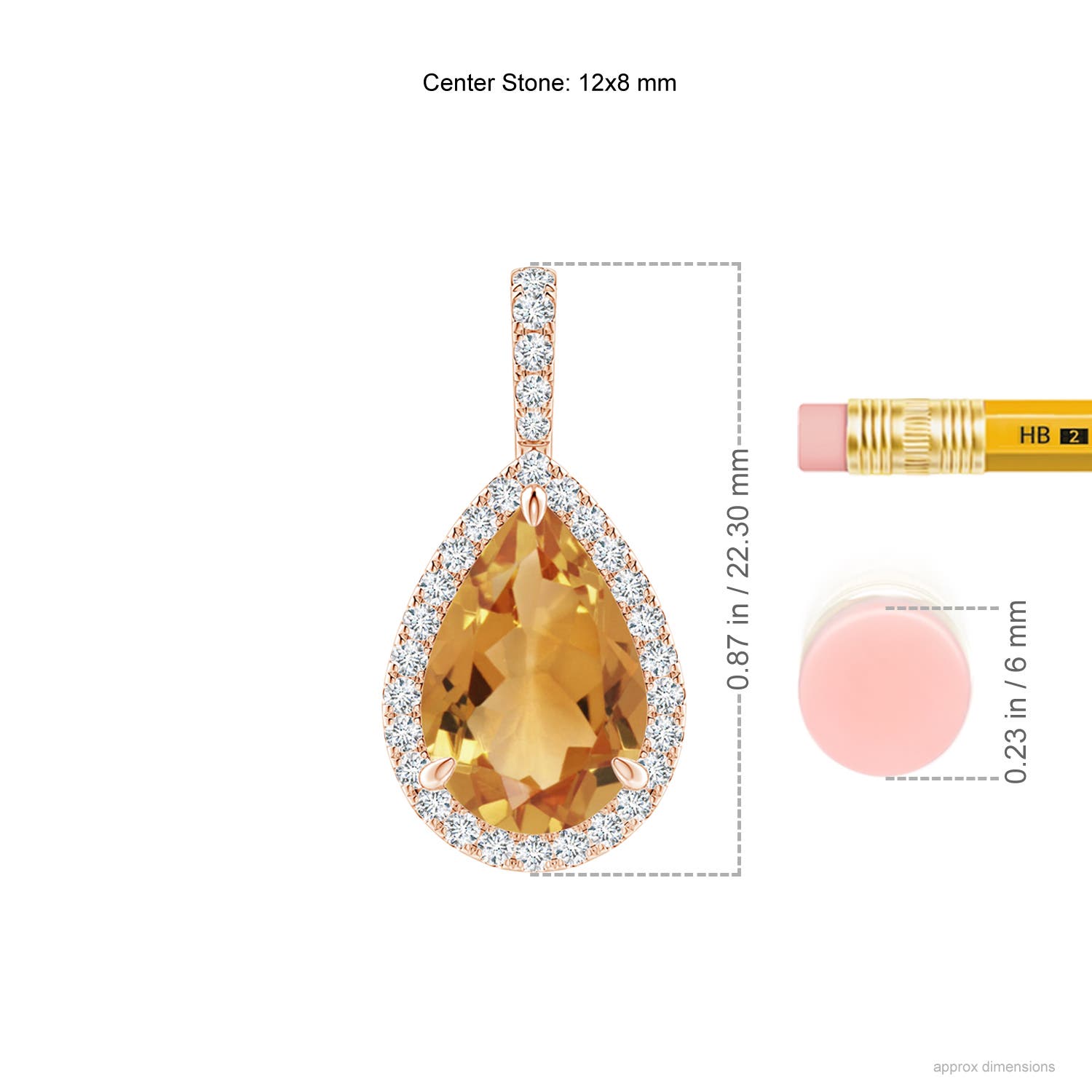 A - Citrine / 2.6 CT / 14 KT Rose Gold