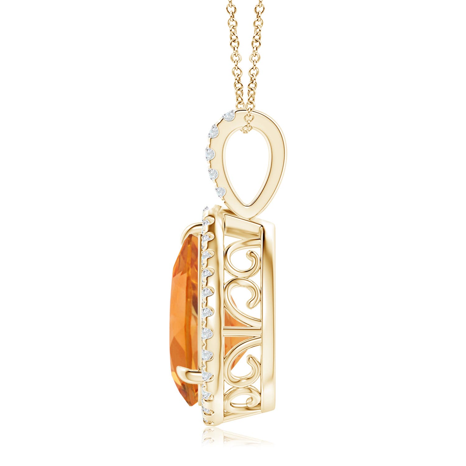 AAA - Citrine / 2.6 CT / 14 KT Yellow Gold