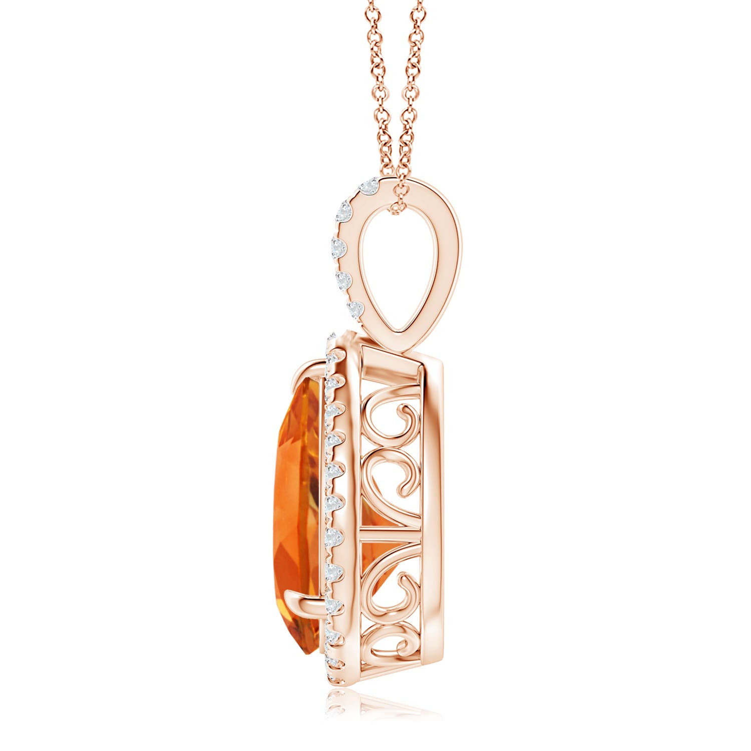 AAAA - Citrine / 2.6 CT / 14 KT Rose Gold