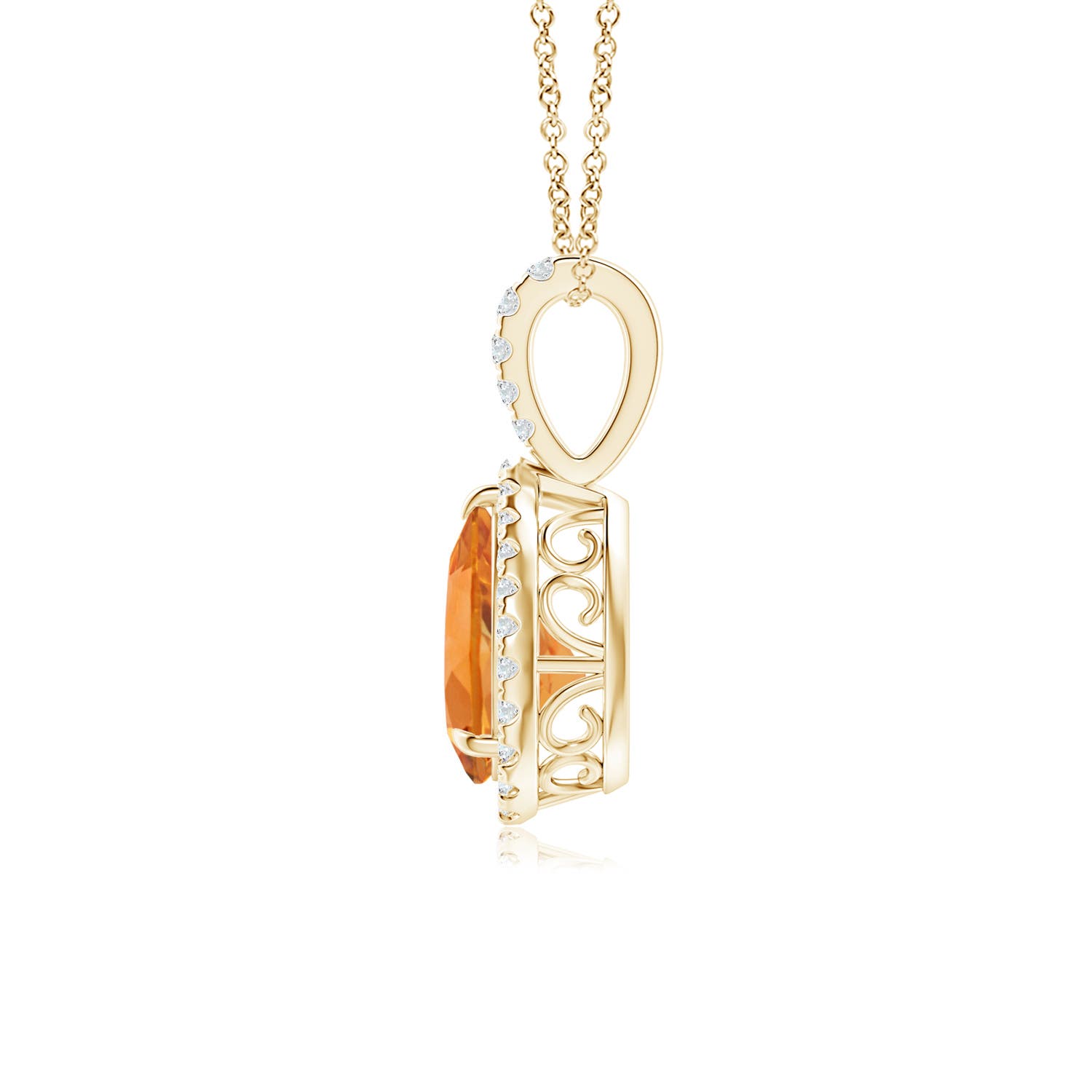 AAA - Citrine / 1.15 CT / 14 KT Yellow Gold