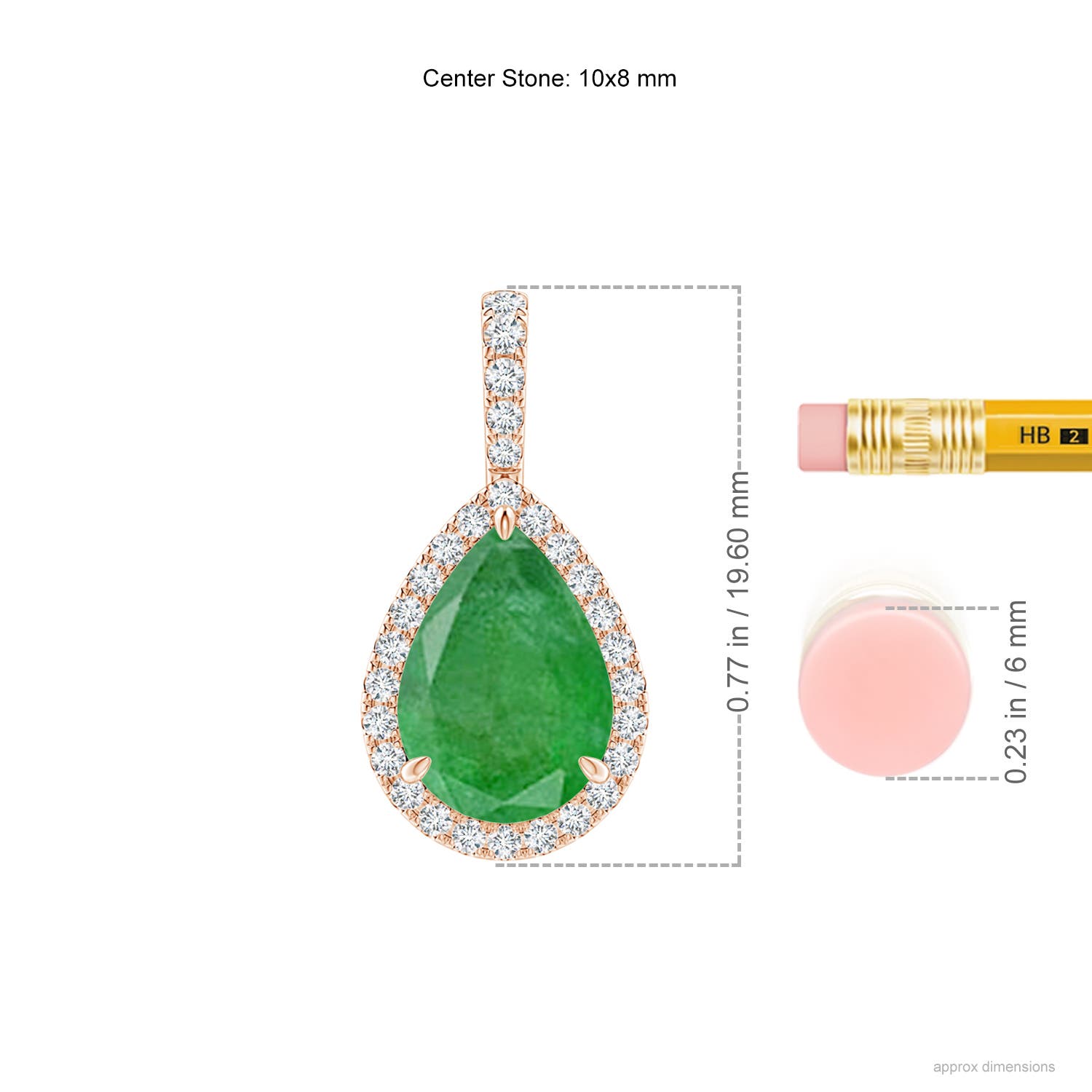 A - Emerald / 2.68 CT / 14 KT Rose Gold