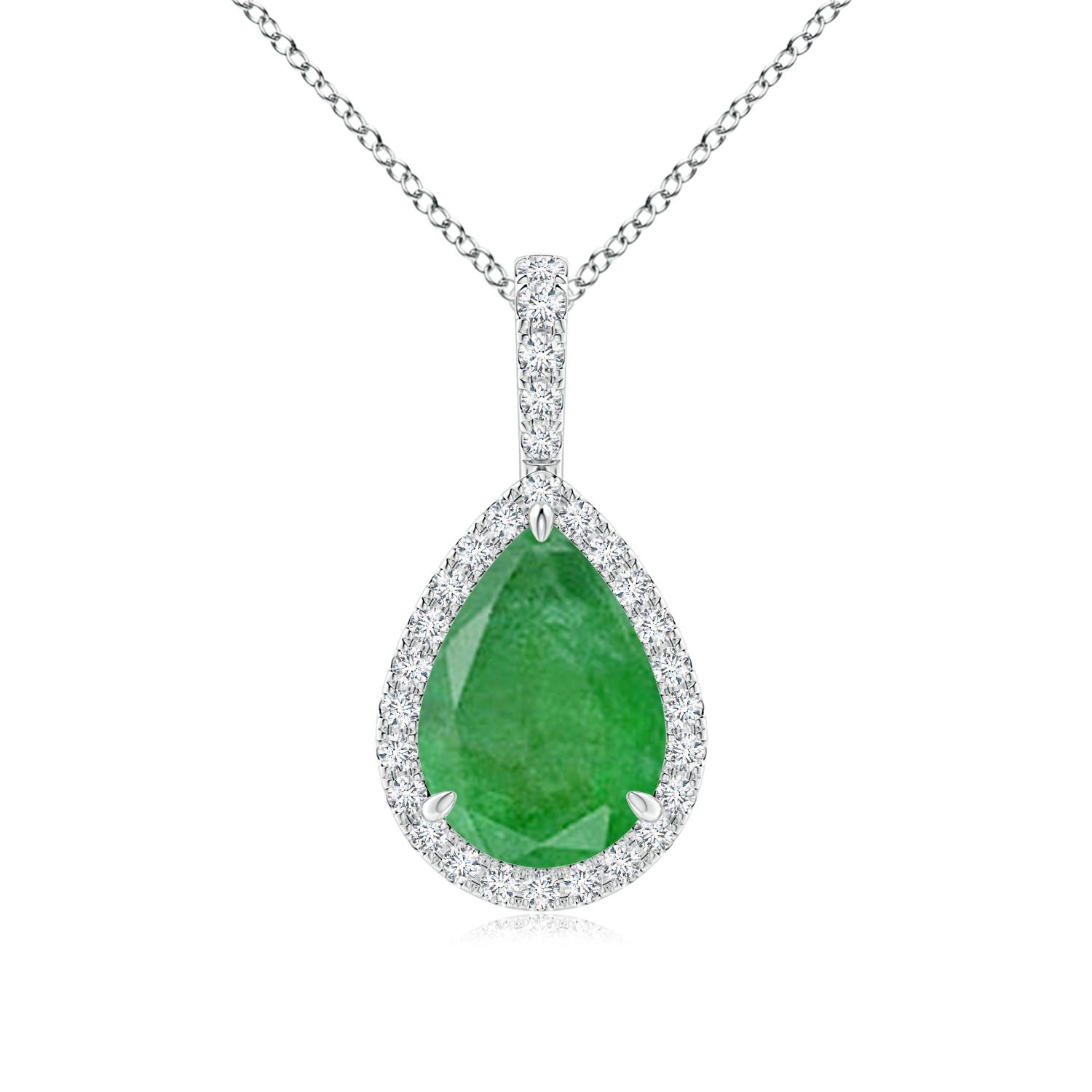 A - Emerald / 2.68 CT / 14 KT White Gold