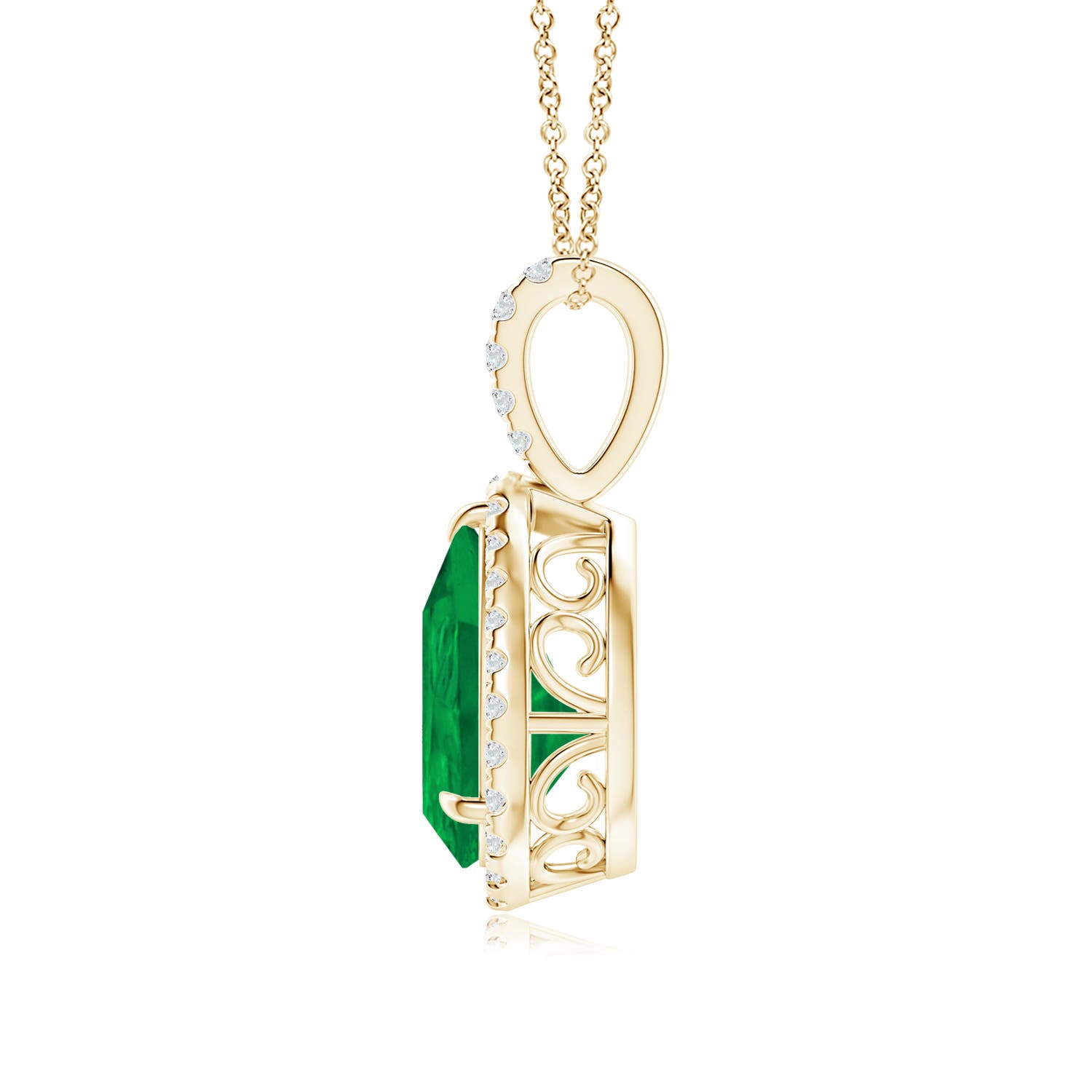 AA - Emerald / 2.68 CT / 14 KT Yellow Gold