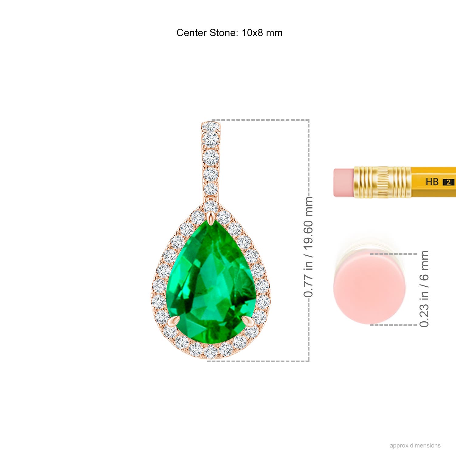 AAA - Emerald / 2.68 CT / 14 KT Rose Gold