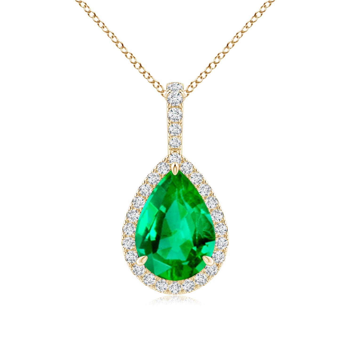 AAA - Emerald / 2.68 CT / 14 KT Yellow Gold