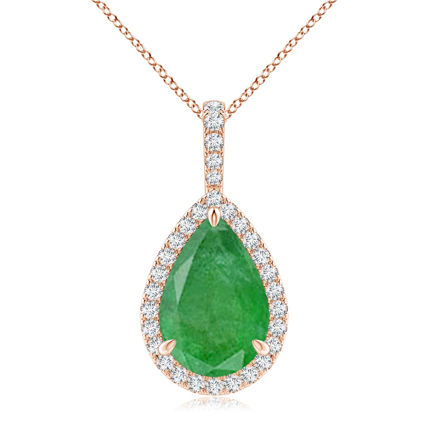 A - Emerald / 4.75 CT / 14 KT Rose Gold