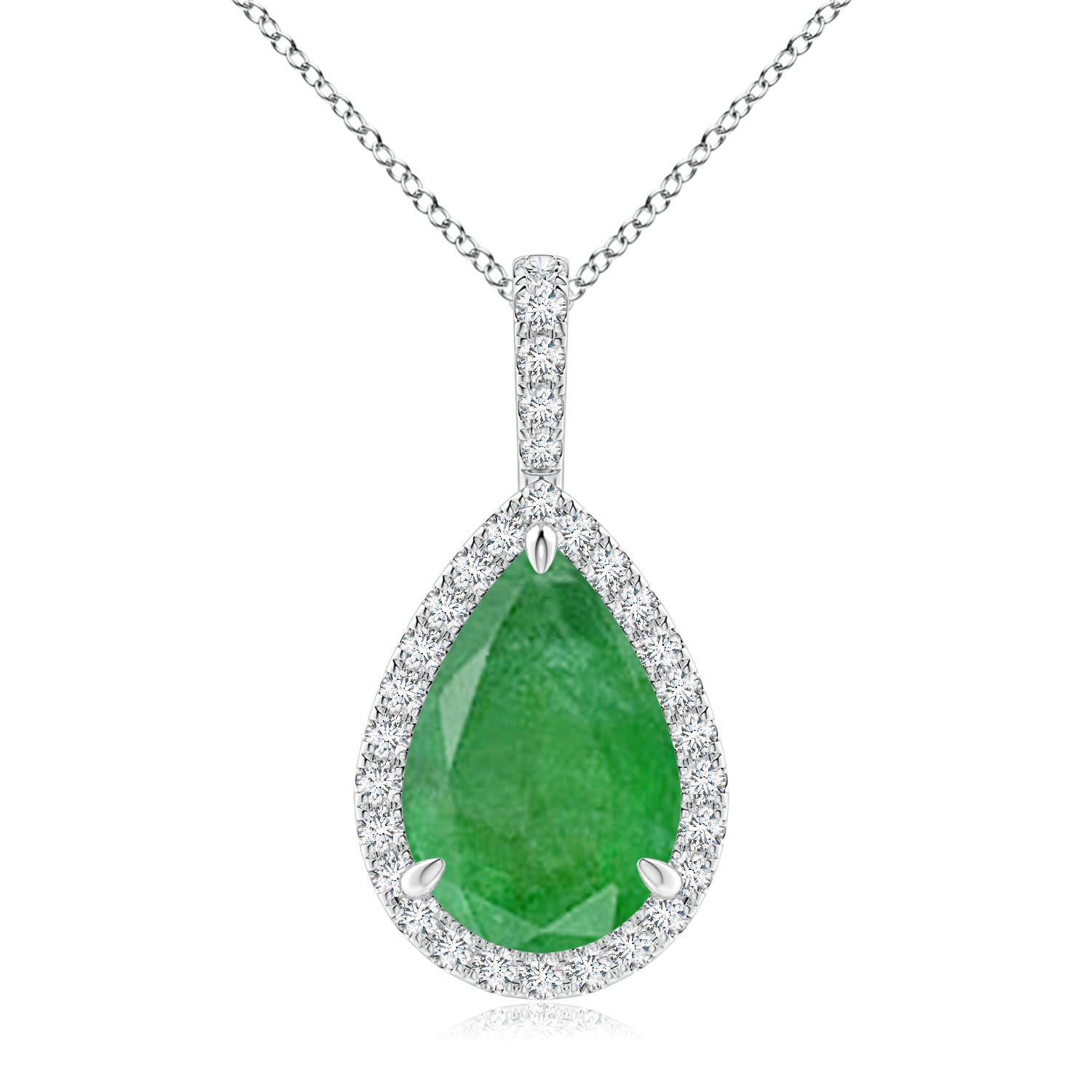 A - Emerald / 4.75 CT / 14 KT White Gold