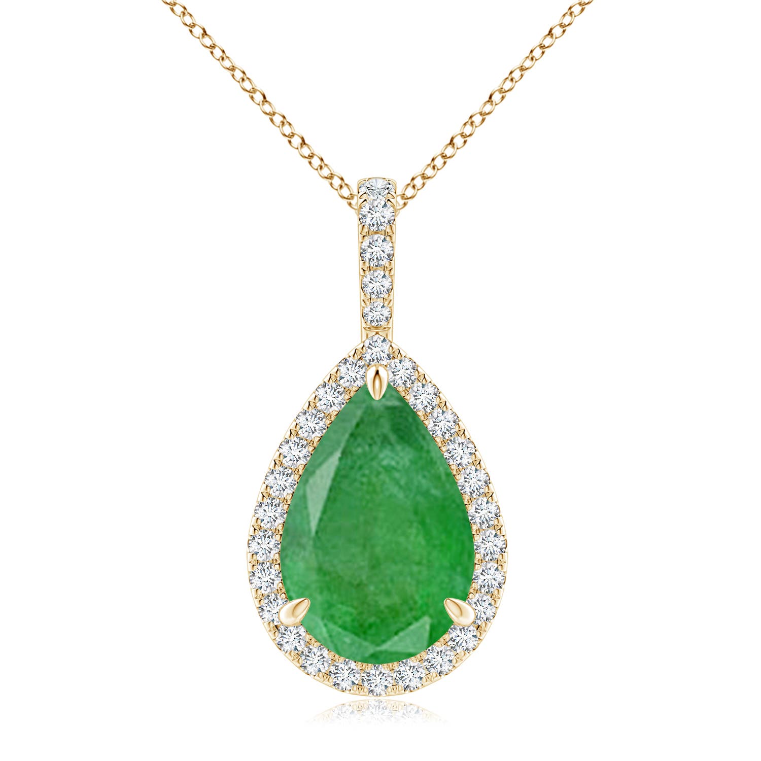 A - Emerald / 4.75 CT / 14 KT Yellow Gold