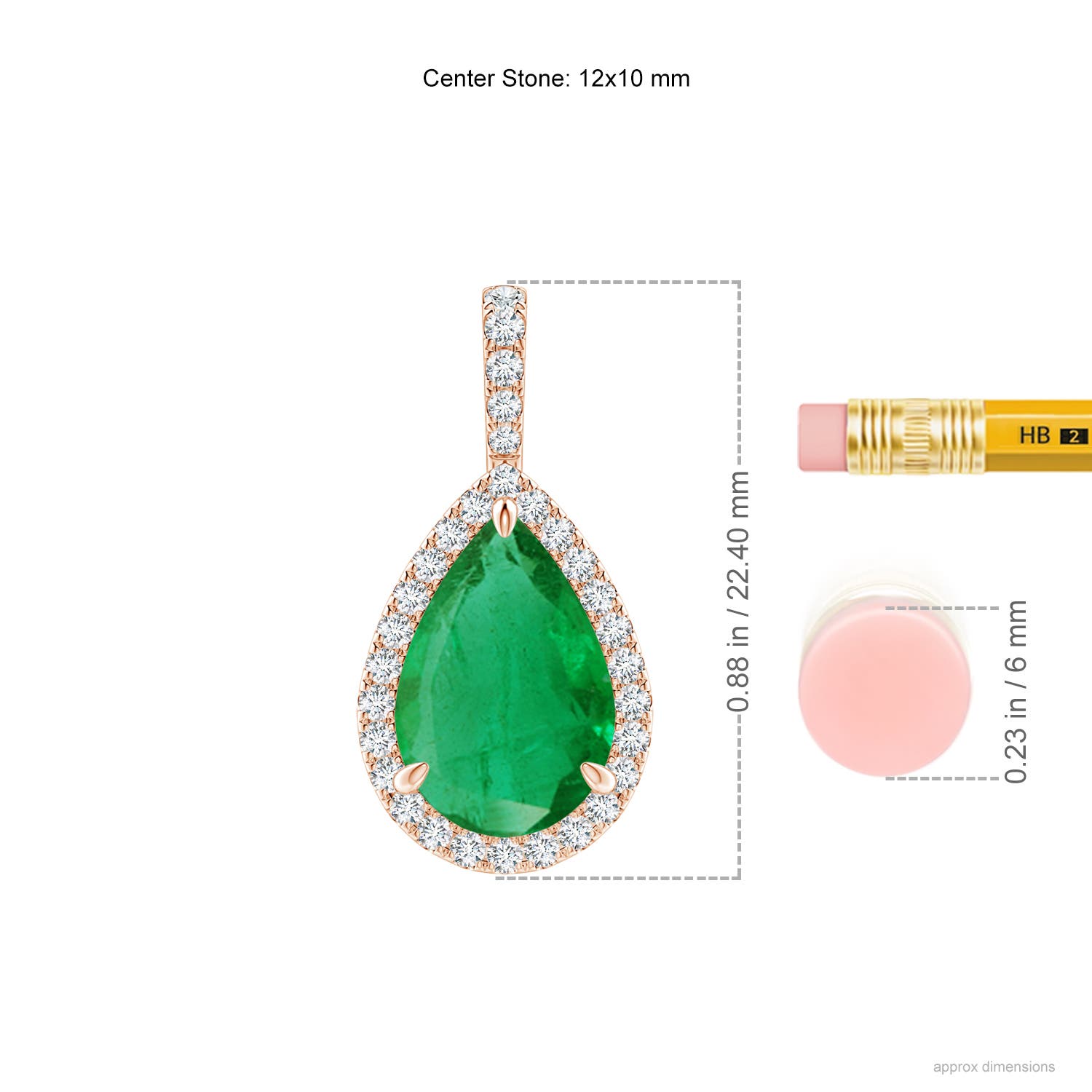 AA - Emerald / 4.75 CT / 14 KT Rose Gold