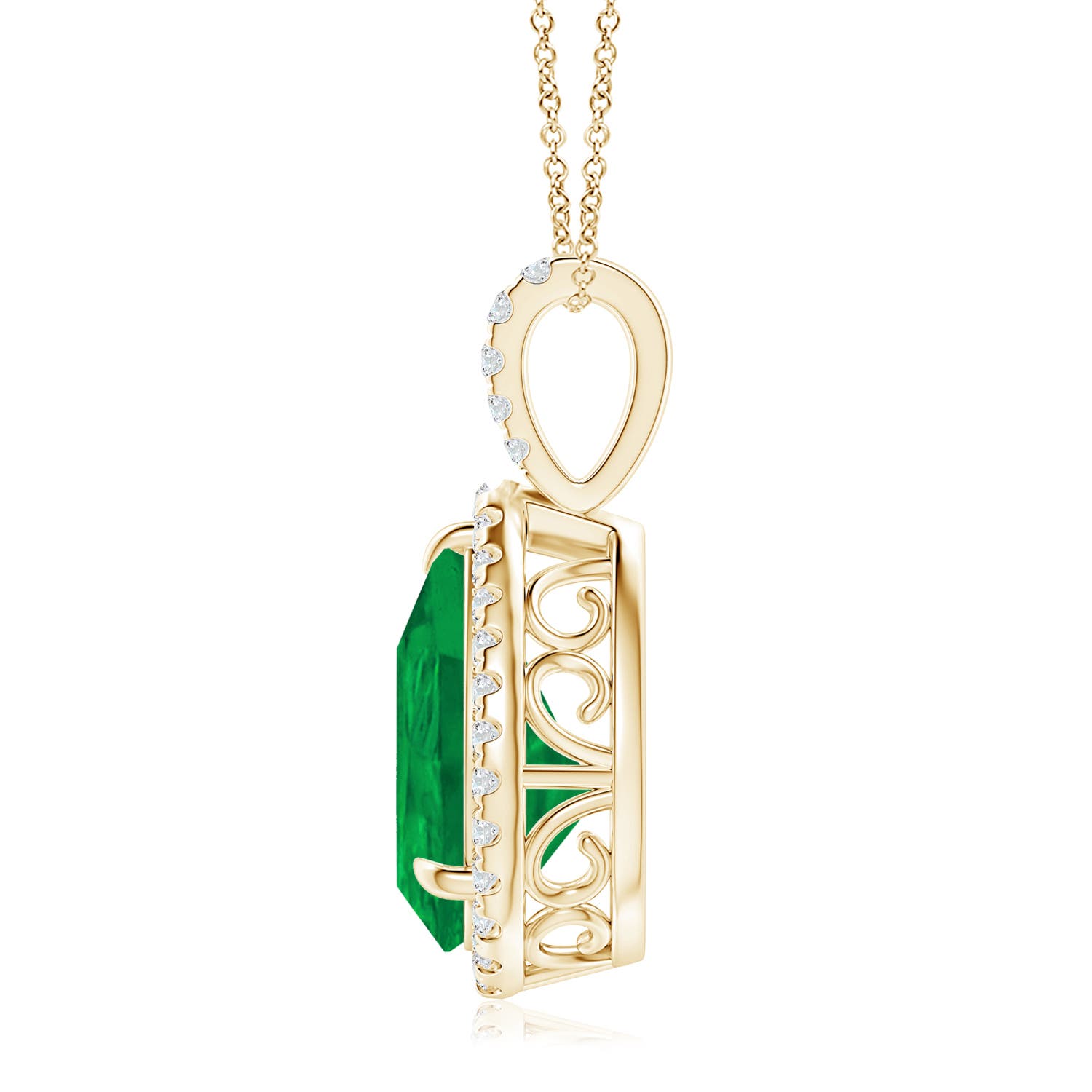 AA - Emerald / 4.75 CT / 14 KT Yellow Gold