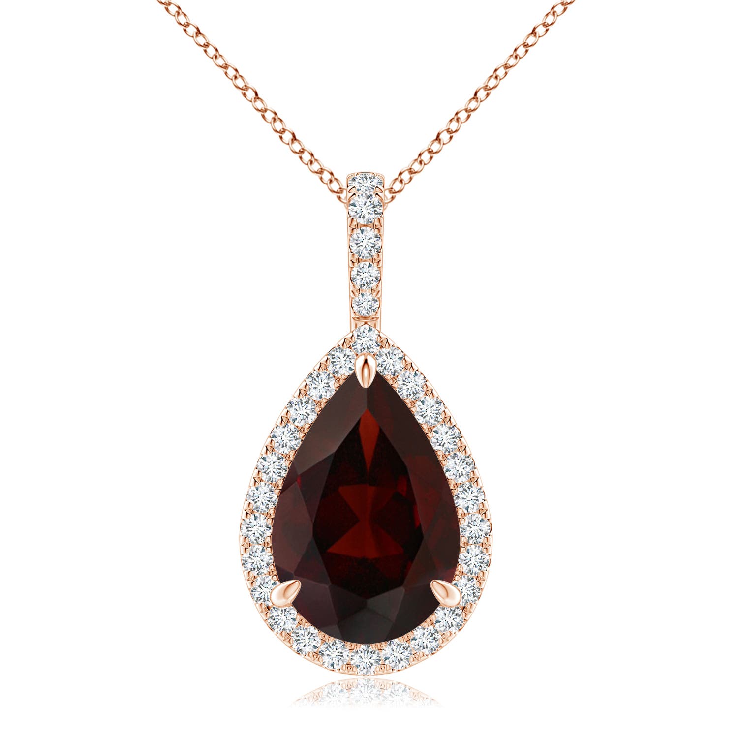 A - Garnet / 3.75 CT / 14 KT Rose Gold