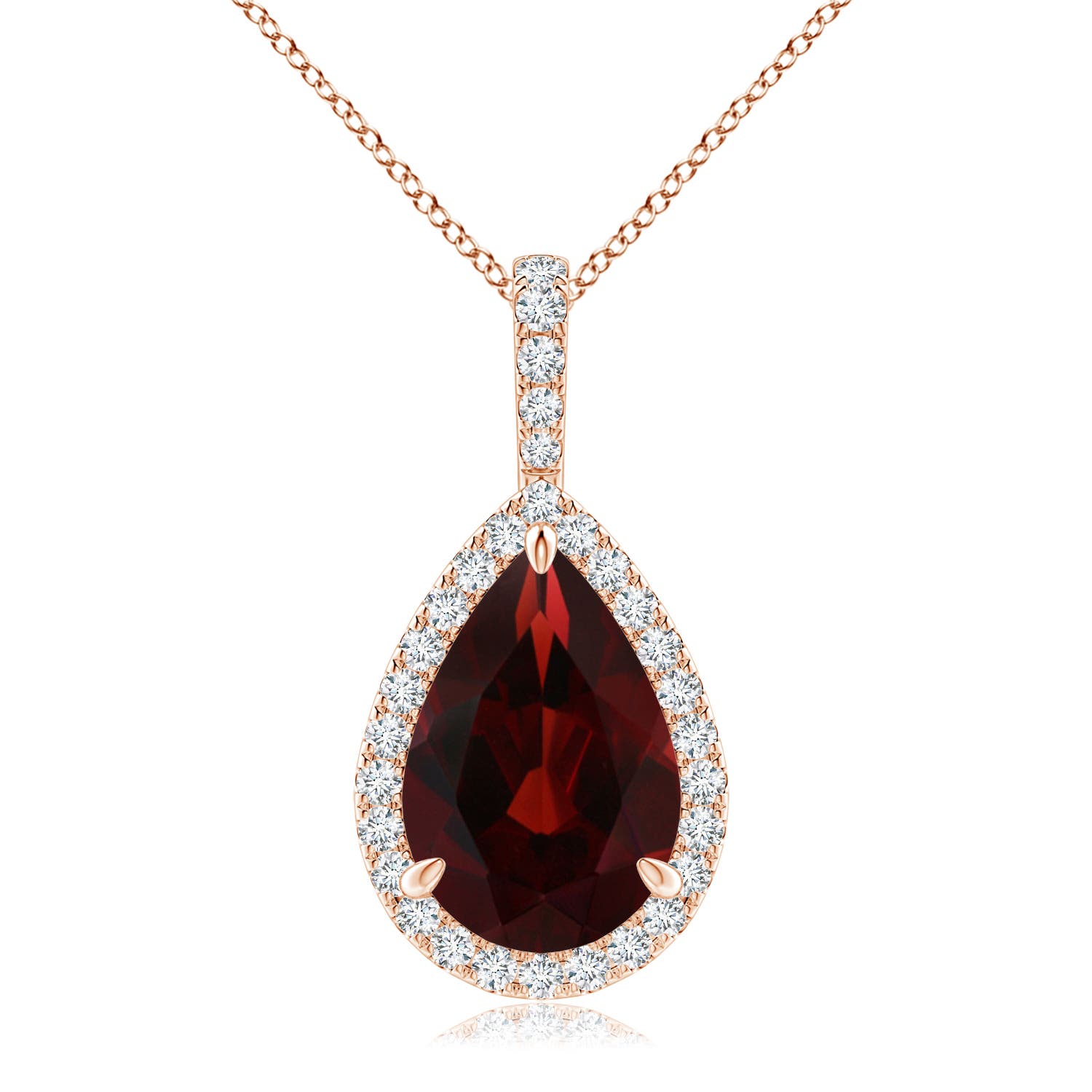 AA - Garnet / 3.75 CT / 14 KT Rose Gold