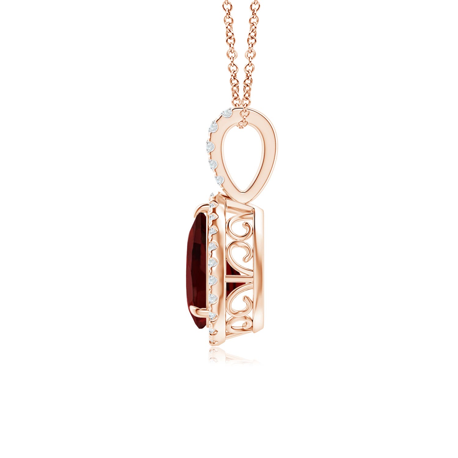 AAA - Garnet / 1.45 CT / 14 KT Rose Gold