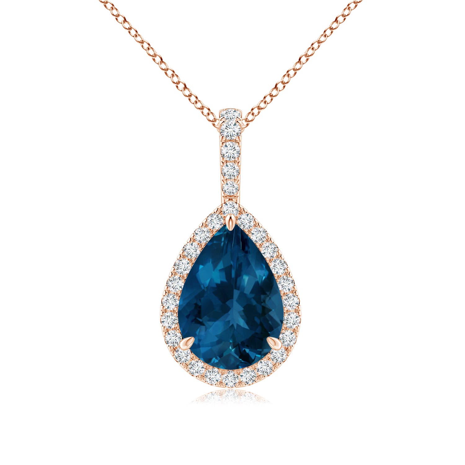 AAA - London Blue Topaz / 2.48 CT / 14 KT Rose Gold