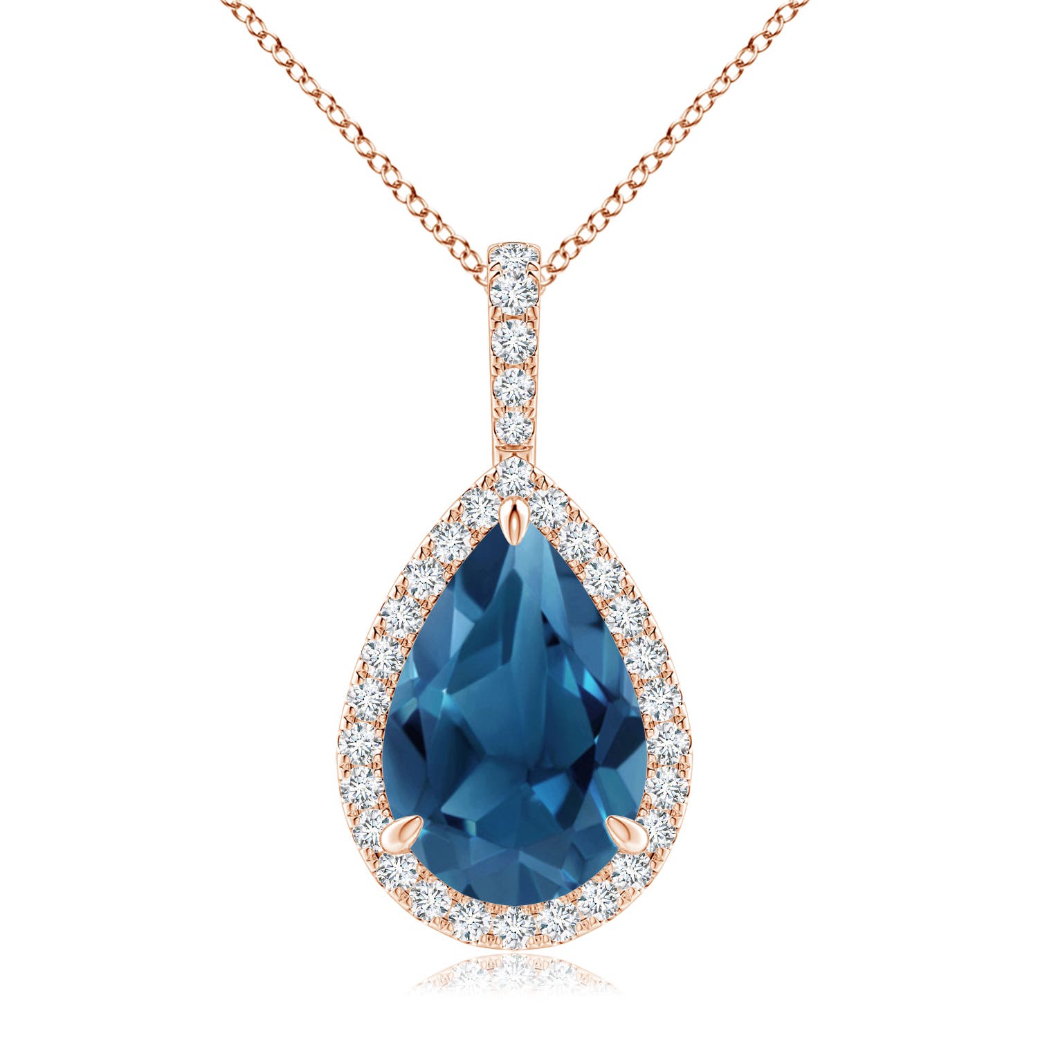 AA - London Blue Topaz / 4.05 CT / 14 KT Rose Gold